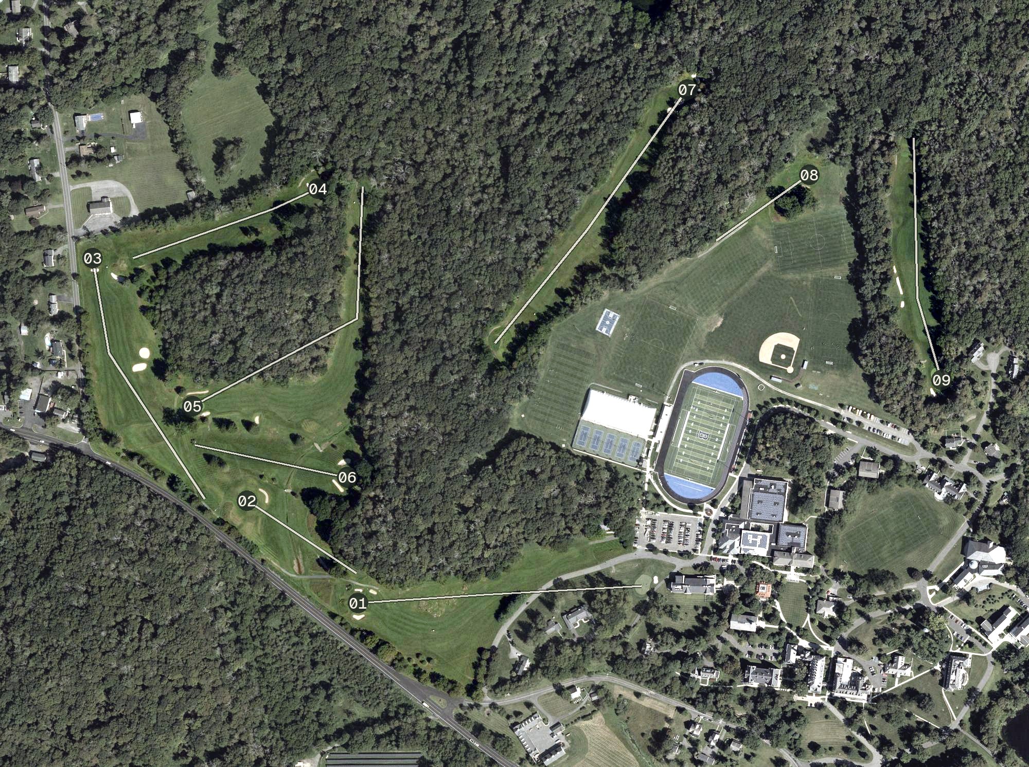 Aerial view of Blair Golf Course, NJ