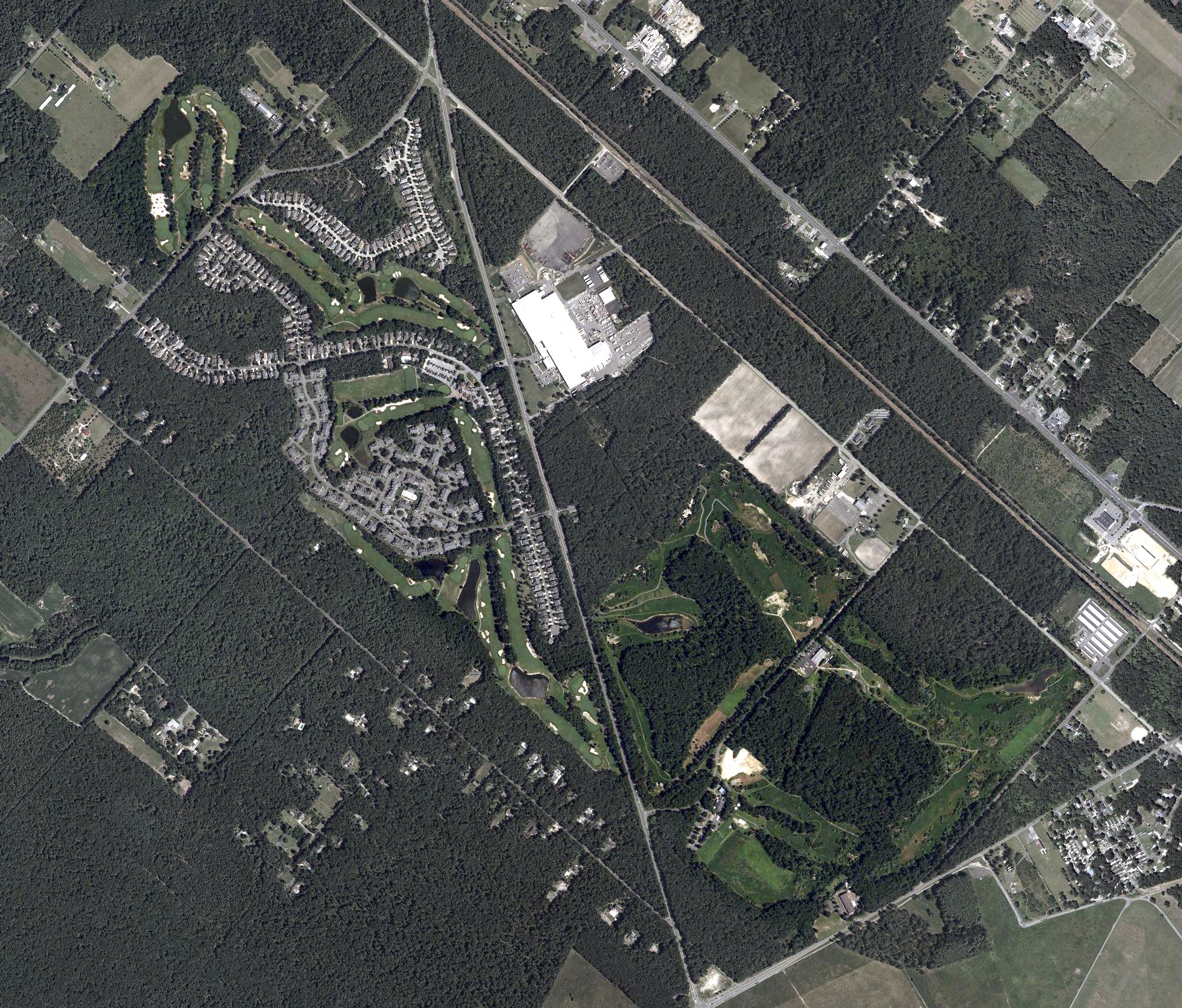 Aerial view of Blue Heron Pines Golf Club, NJ