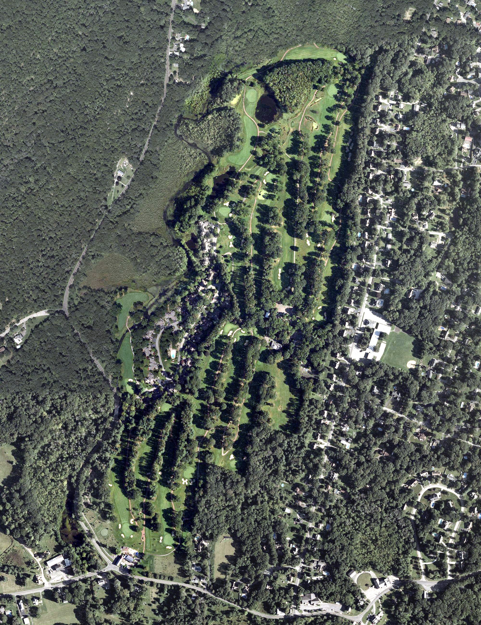 Aerial view of Bowling Green Golf Club, NJ