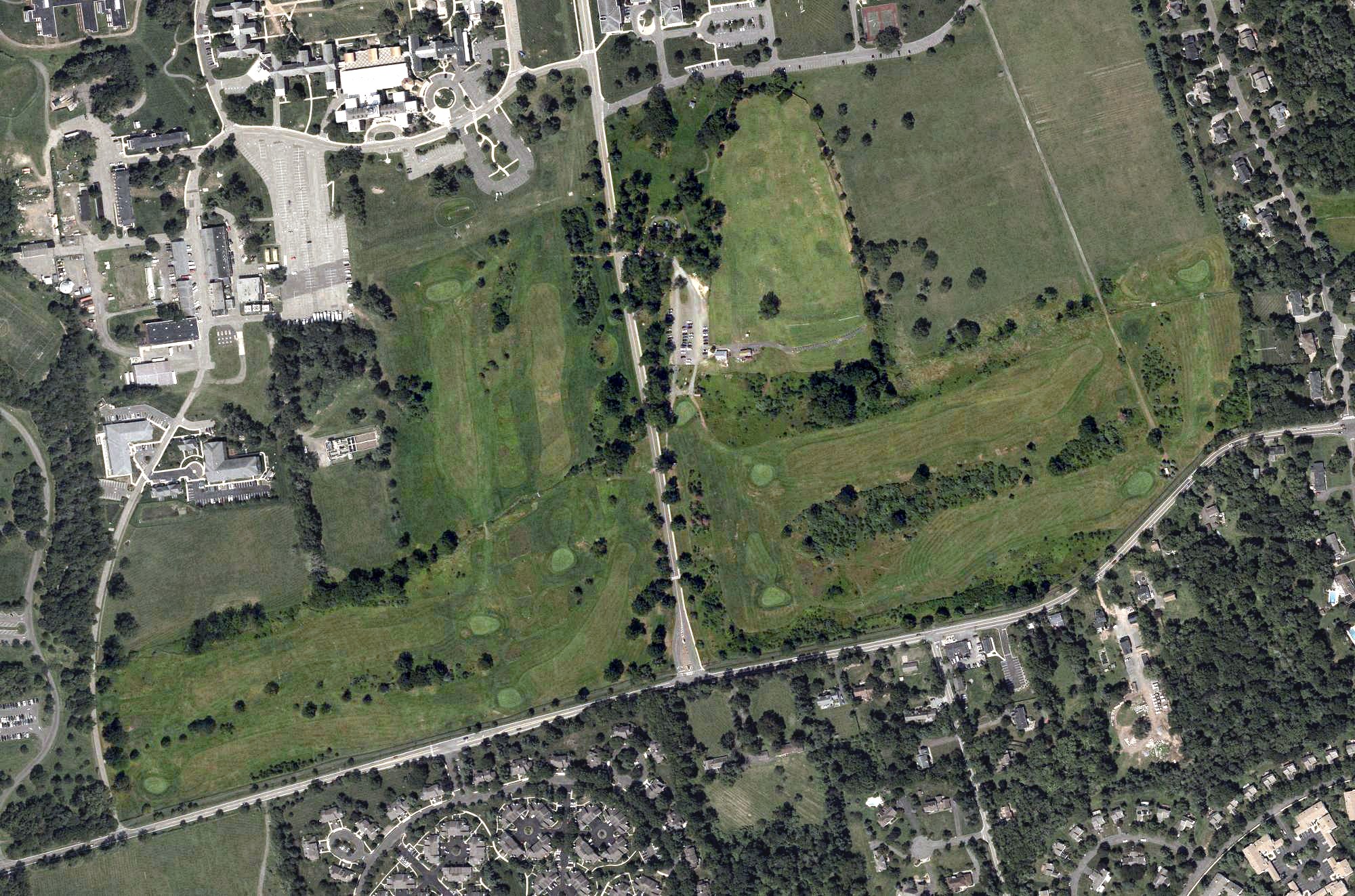 Aerial view of Coakley-Russo Memorial Golf Course, NJ