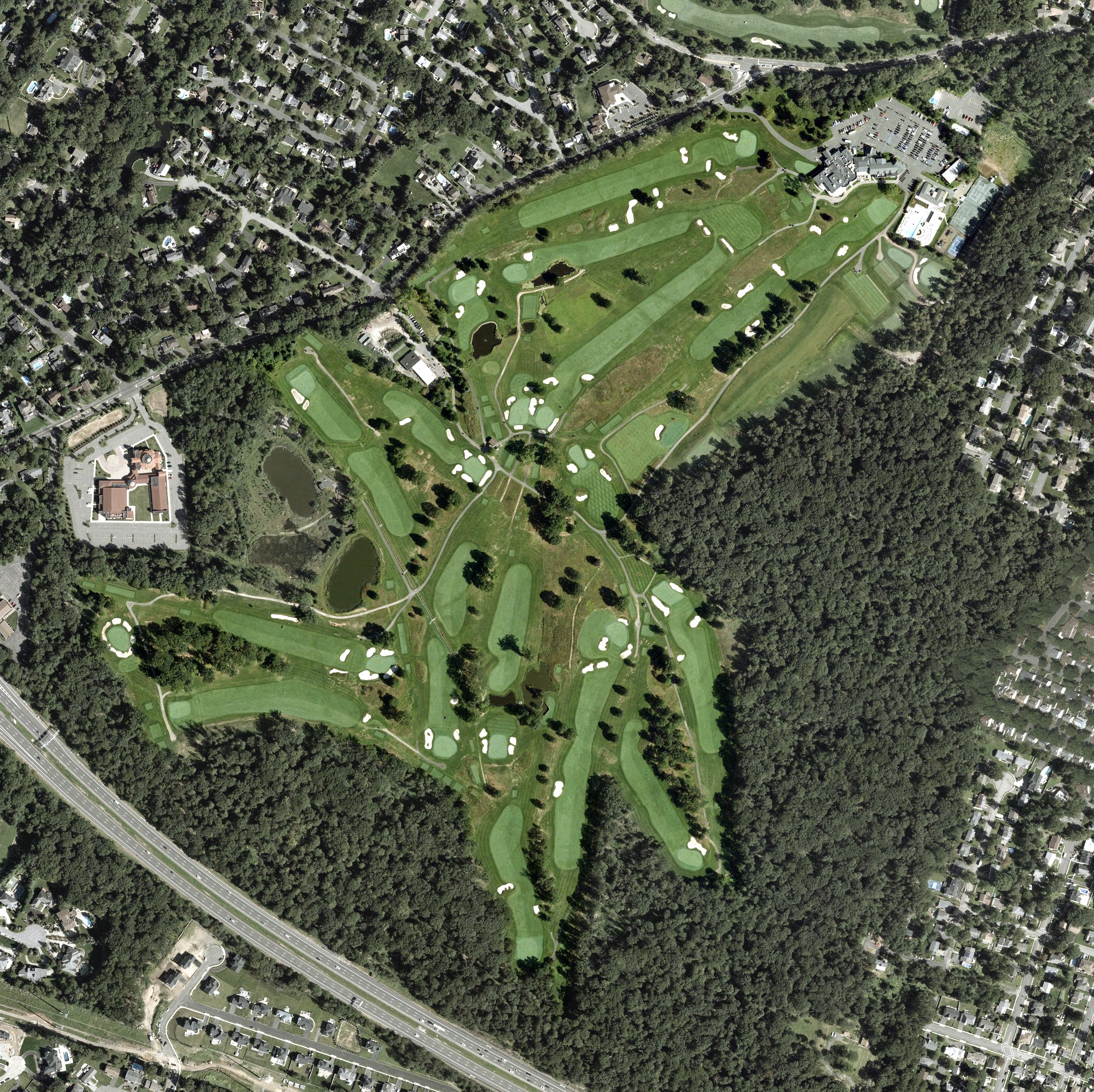 Aerial view of Crestmont Country Club, NJ