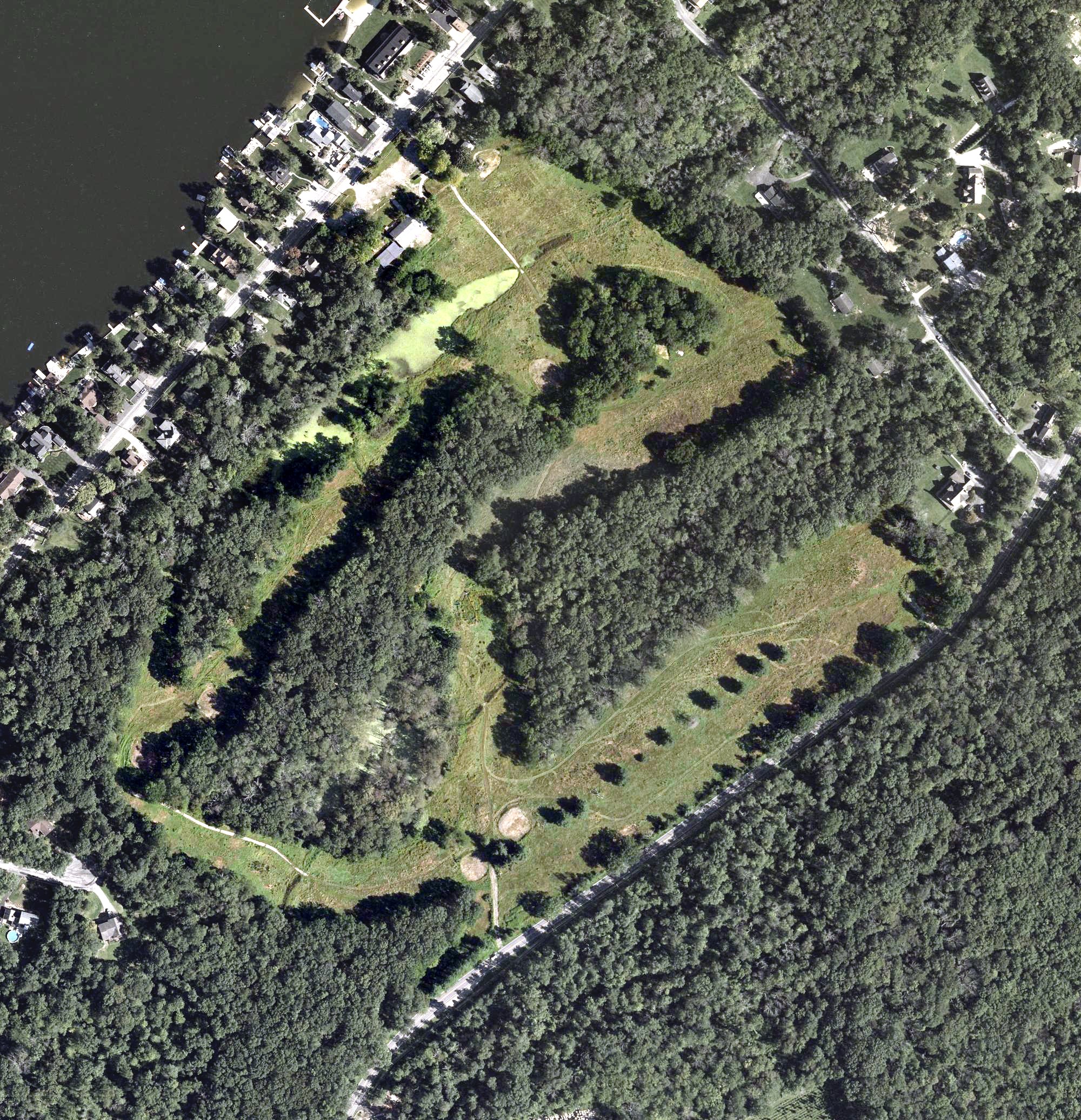 Aerial view of Culver Lake Golf Course, NJ