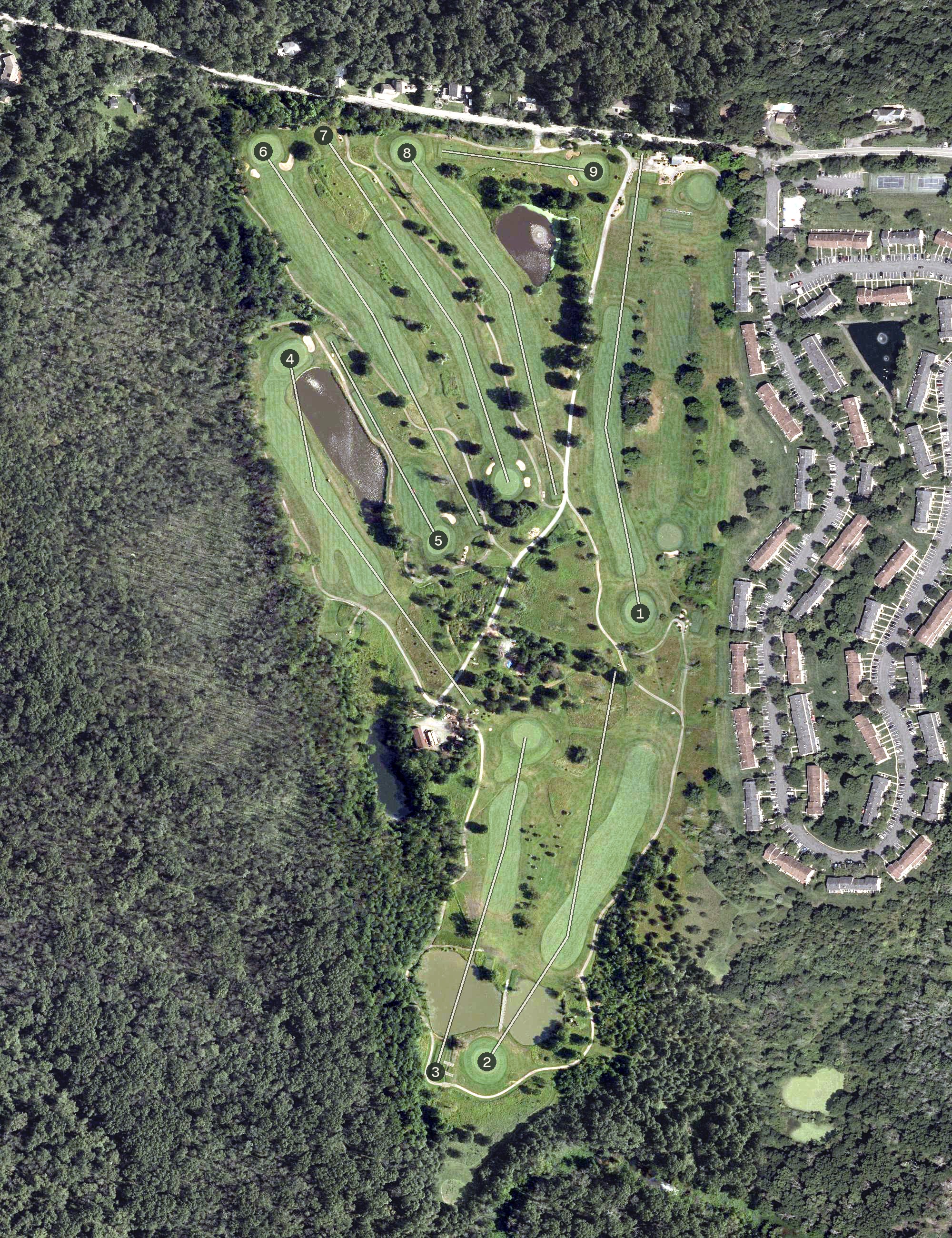 Aerial view of Deer Run Golf Club, NJ