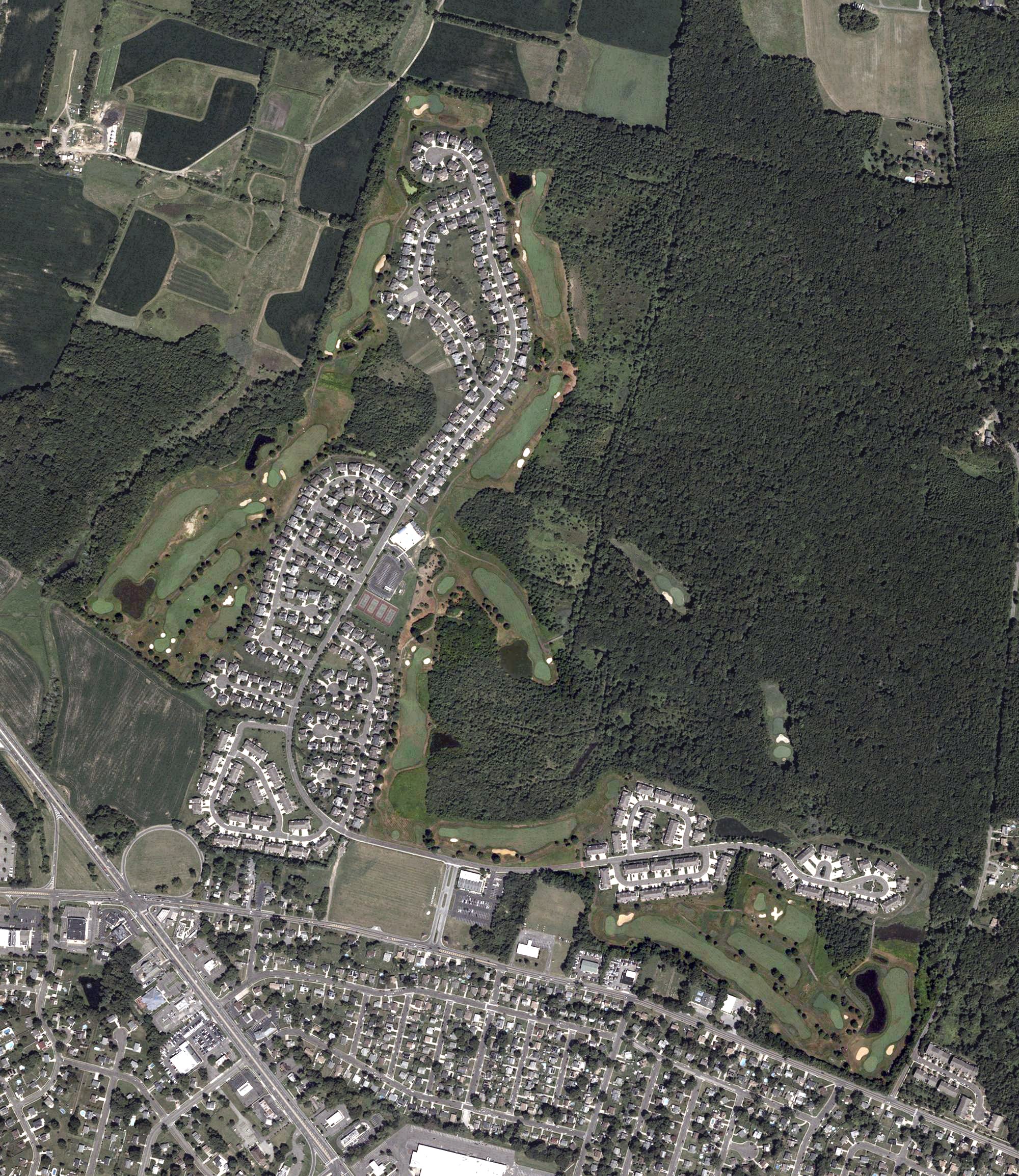 Aerial view of Deerwood Country Club, NJ