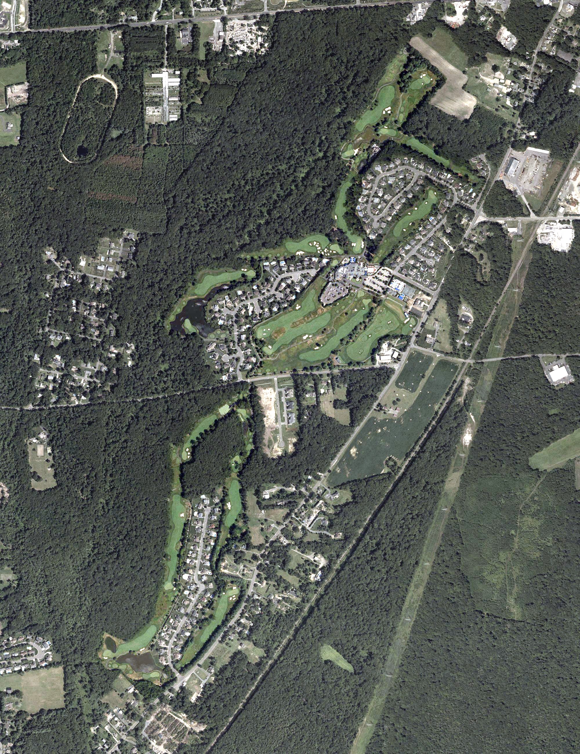 Aerial view of Eagle Oaks Golf and Country Club, NJ
