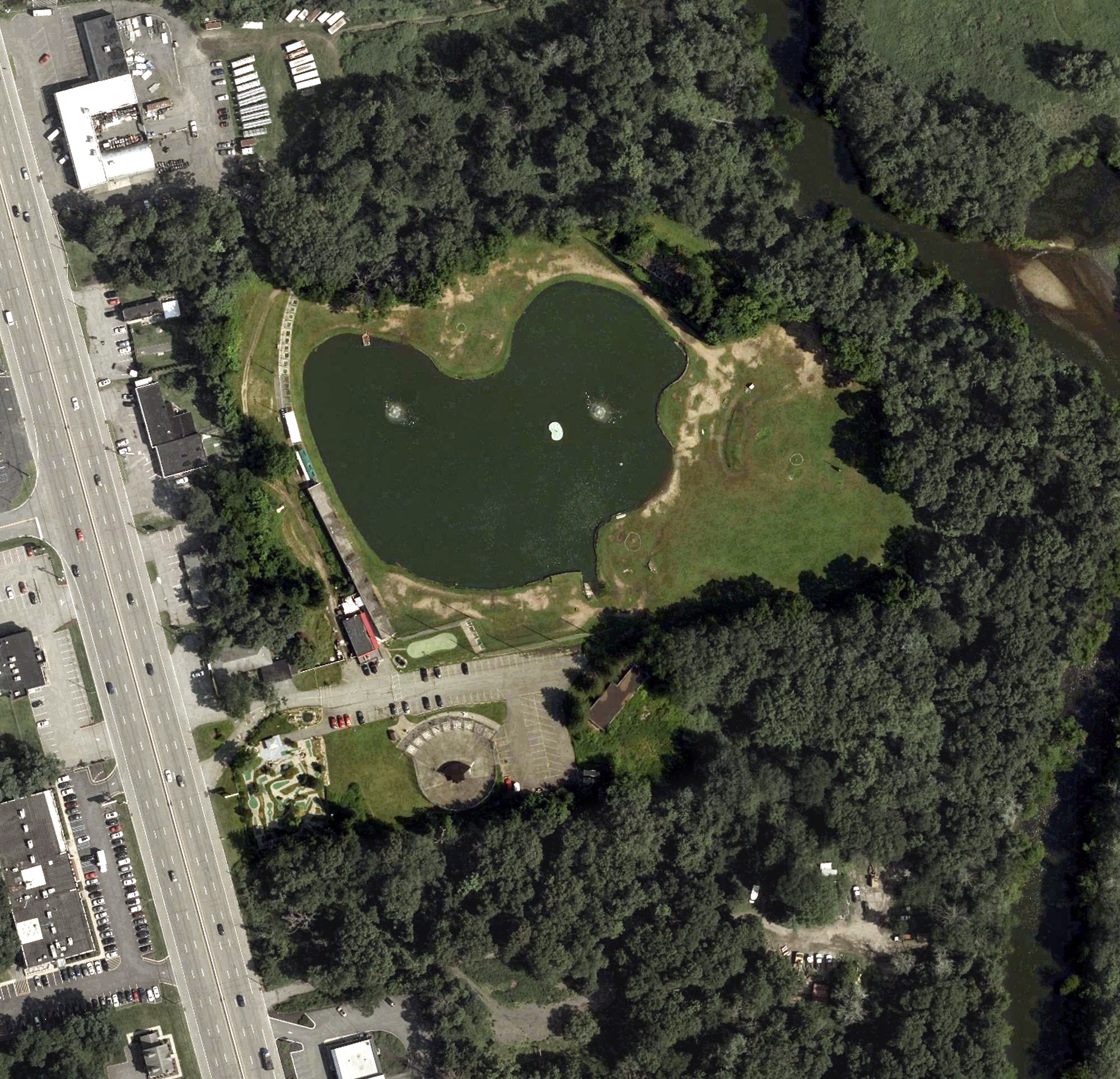Aerial view of Golf 23 Driving Range, NJ