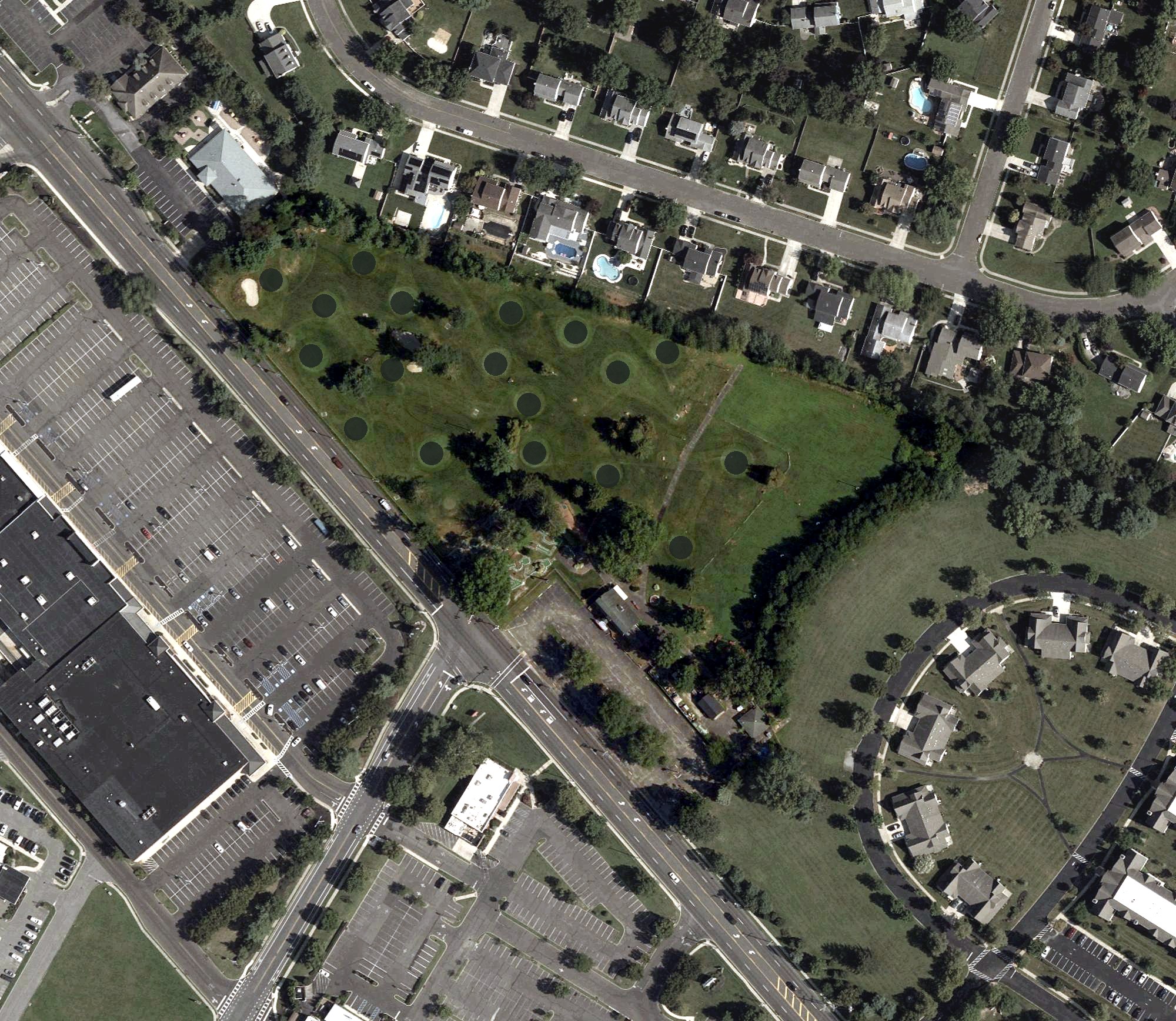 Aerial view of Golf Land, NJ