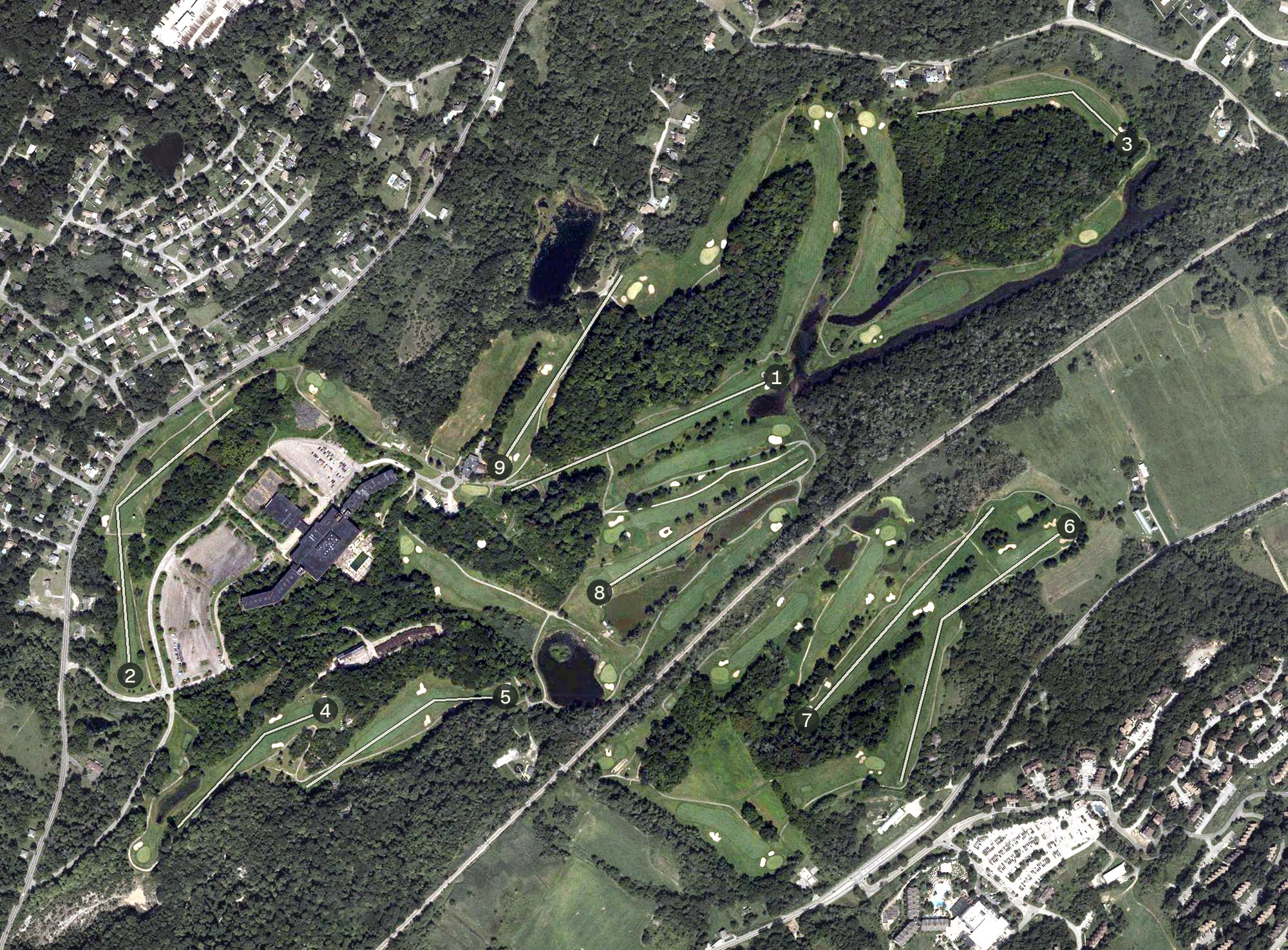 Aerial view of Great Gorge, NJ