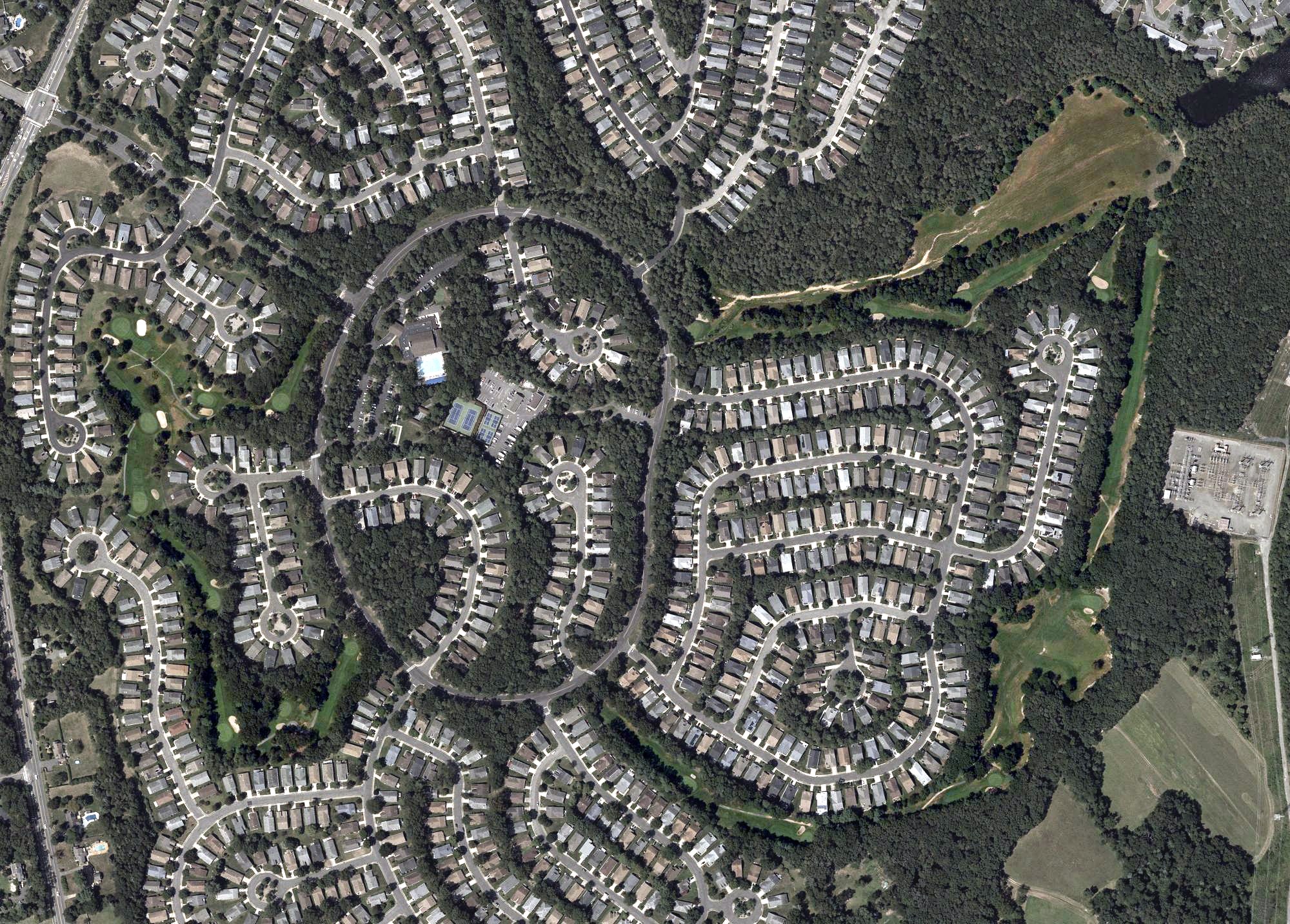Aerial view of Greenbriar Woodlands Golf Club, NJ