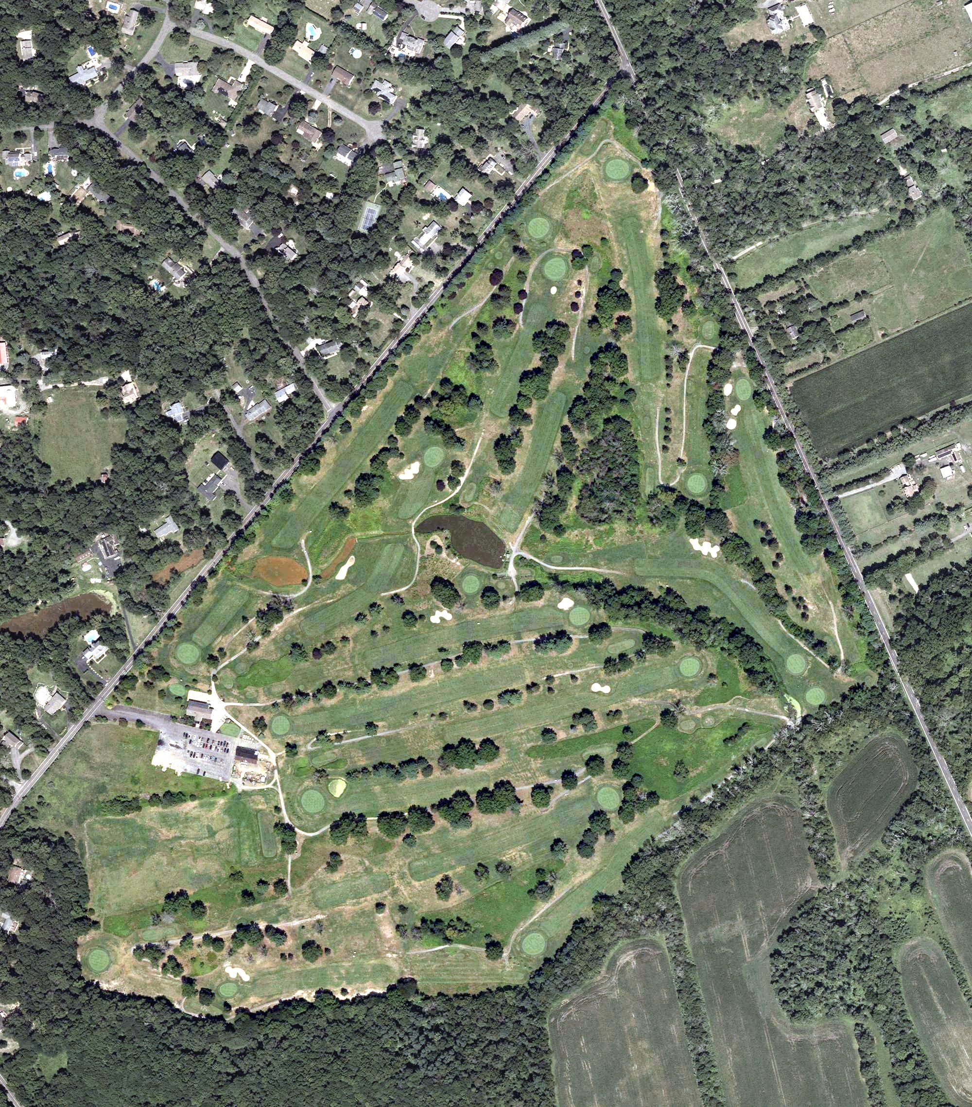 Aerial view of Hanover Golf Club, NJ