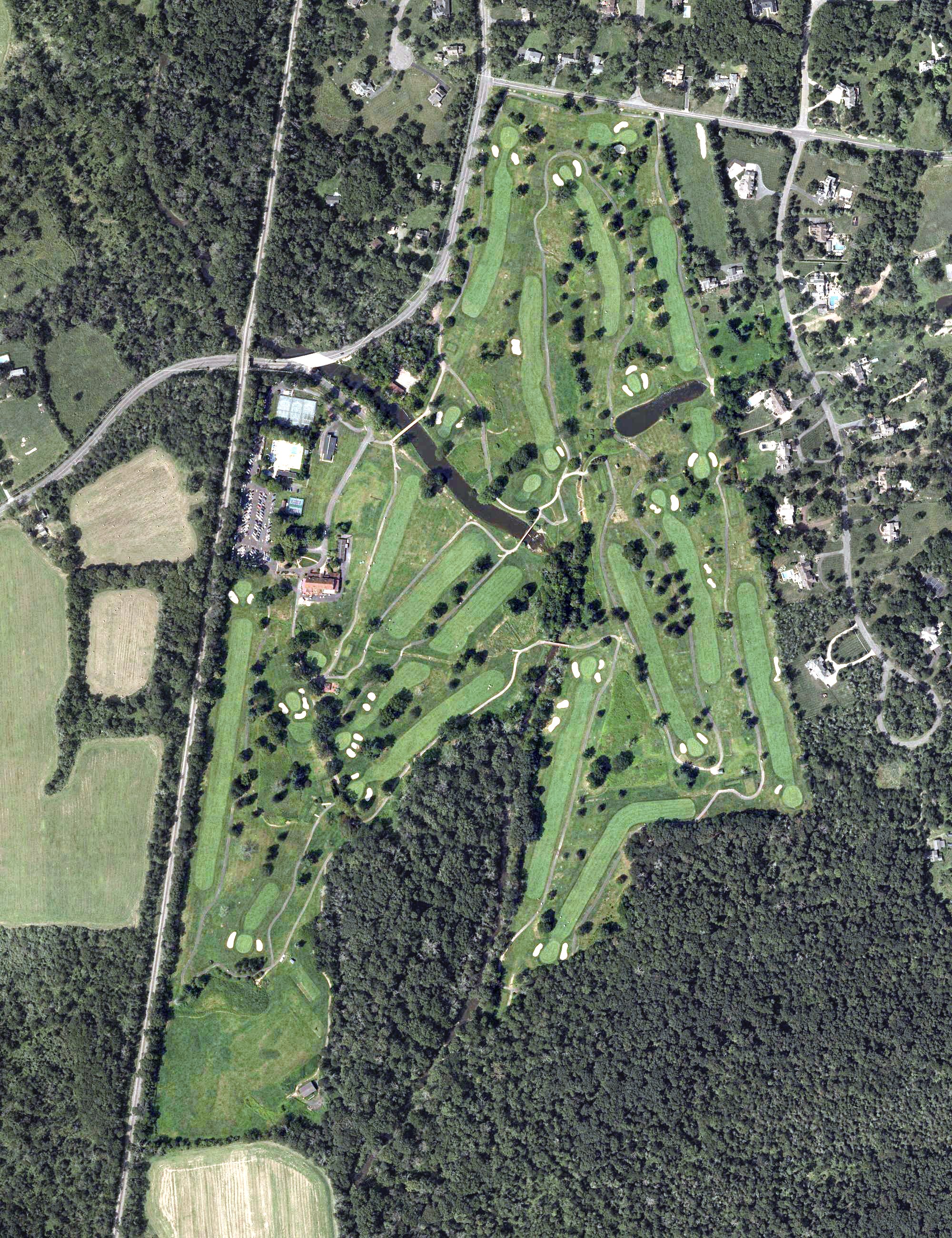 Aerial view of Hopewell Valley Golf & Country Club, NJ