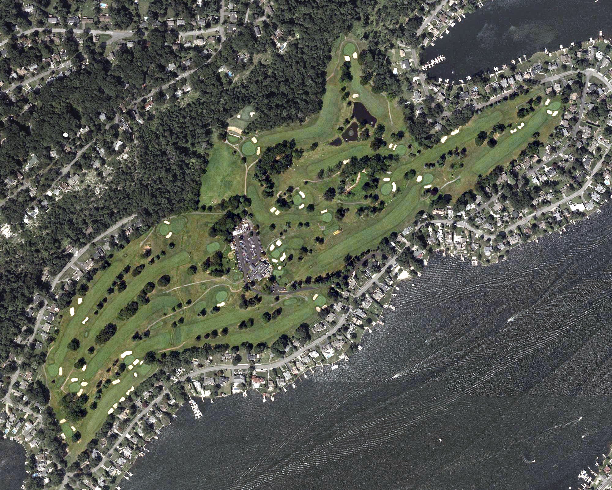 Aerial view of Lake Mohawk Golf Club, NJ