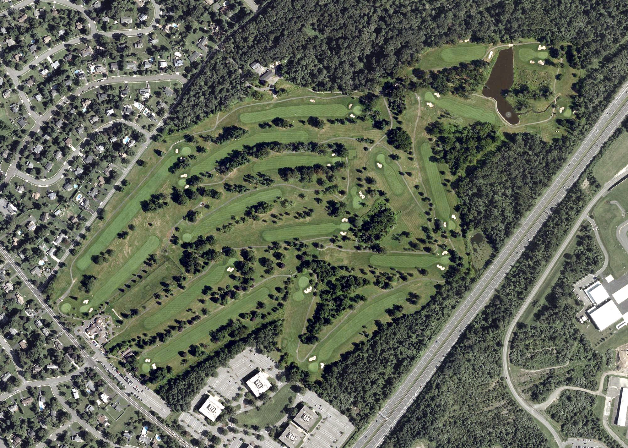 Aerial view of Mountain View Golf Course, NJ