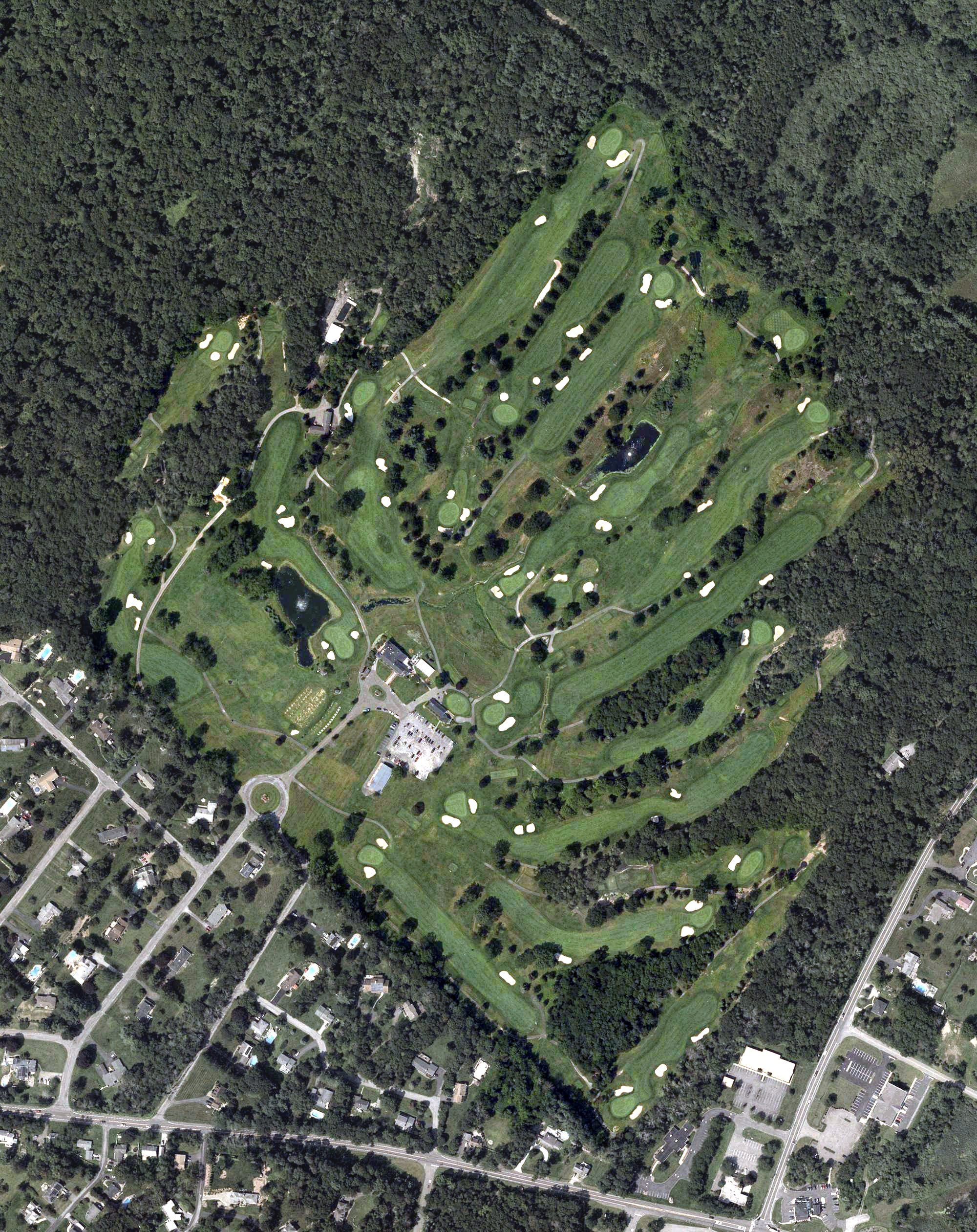 Aerial view of Newton Country Club, NJ