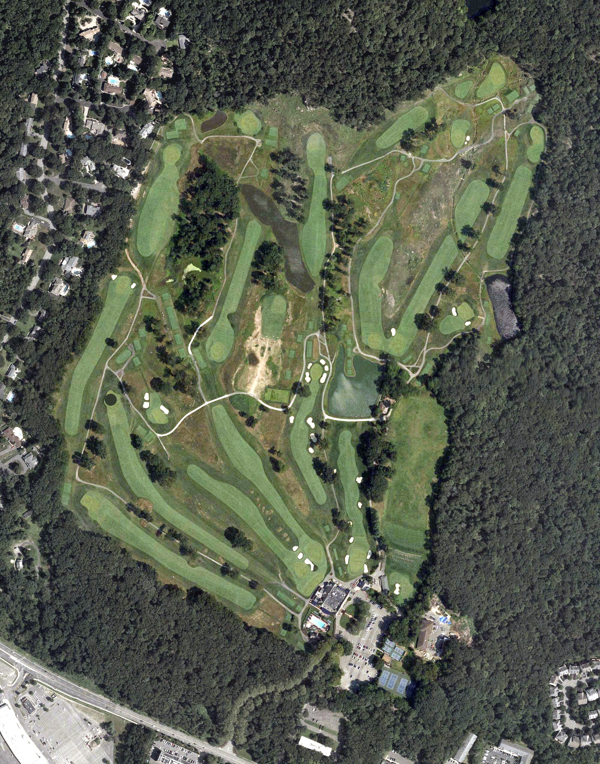 Aerial view of North Jersey Country Club, NJ