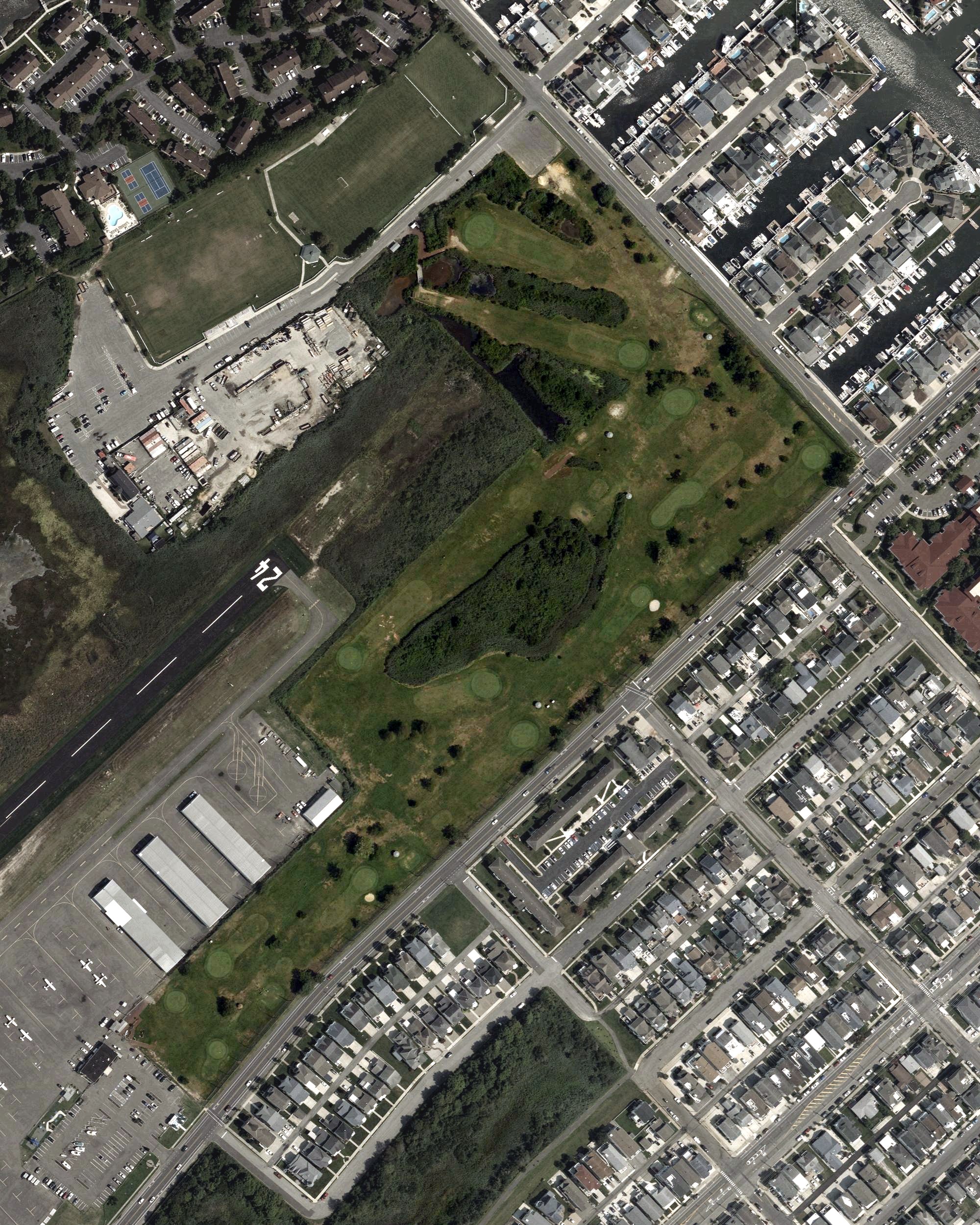 Aerial view of Ocean City Golf Course, NJ
