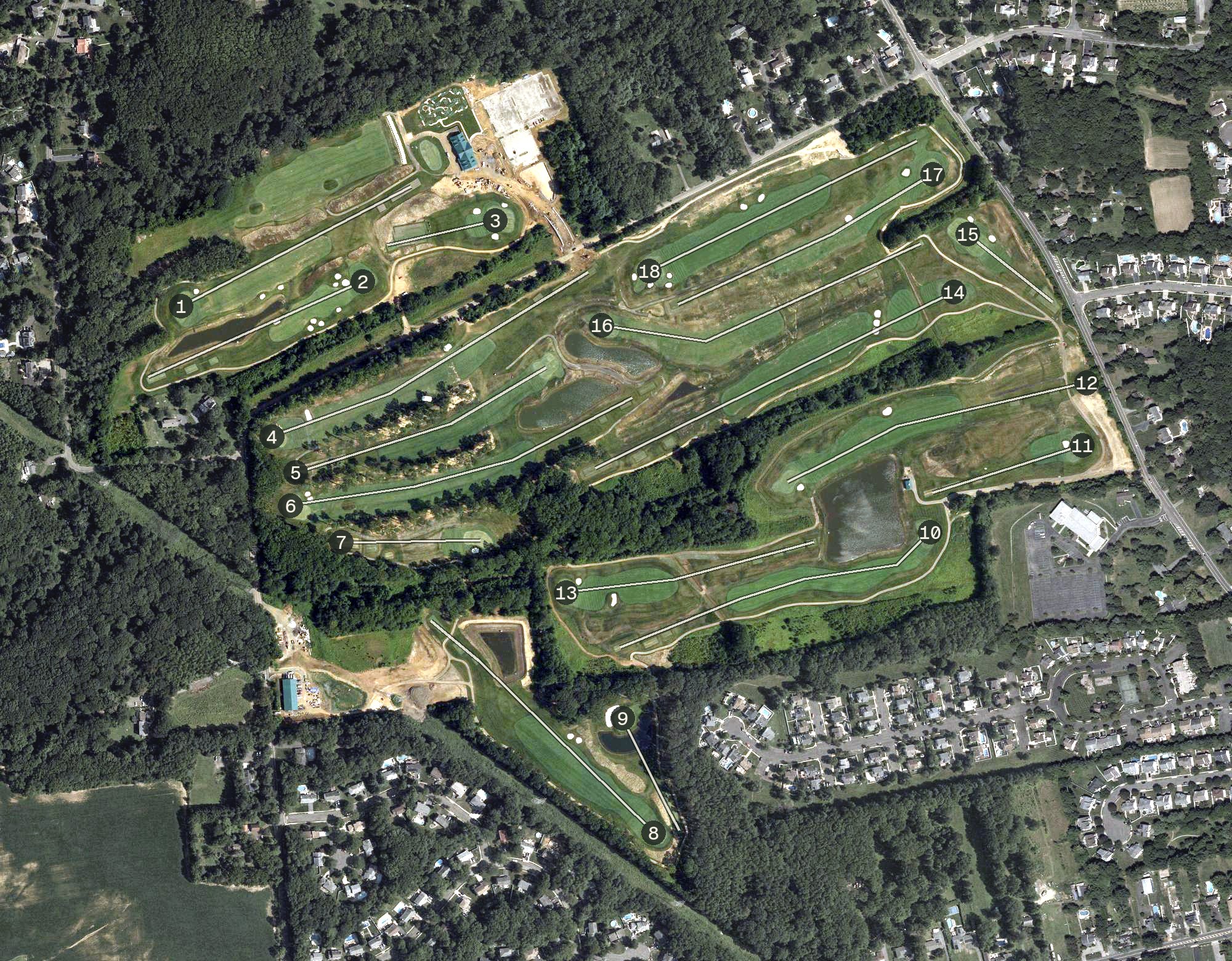 Aerial view of Old Bridge Golf Course - The Rose Lambertson, NJ