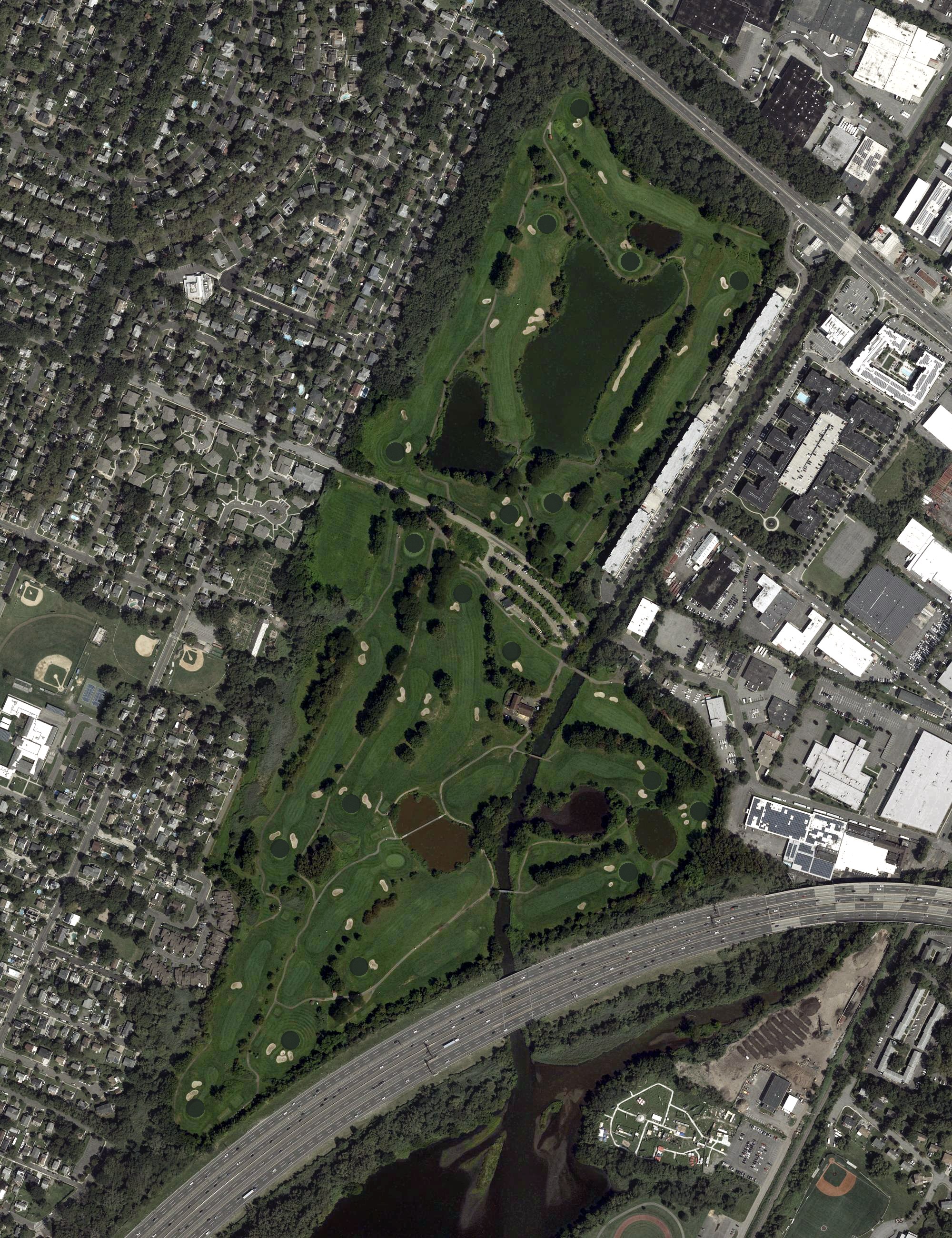 Aerial view of Overpeck Golf Course, NJ