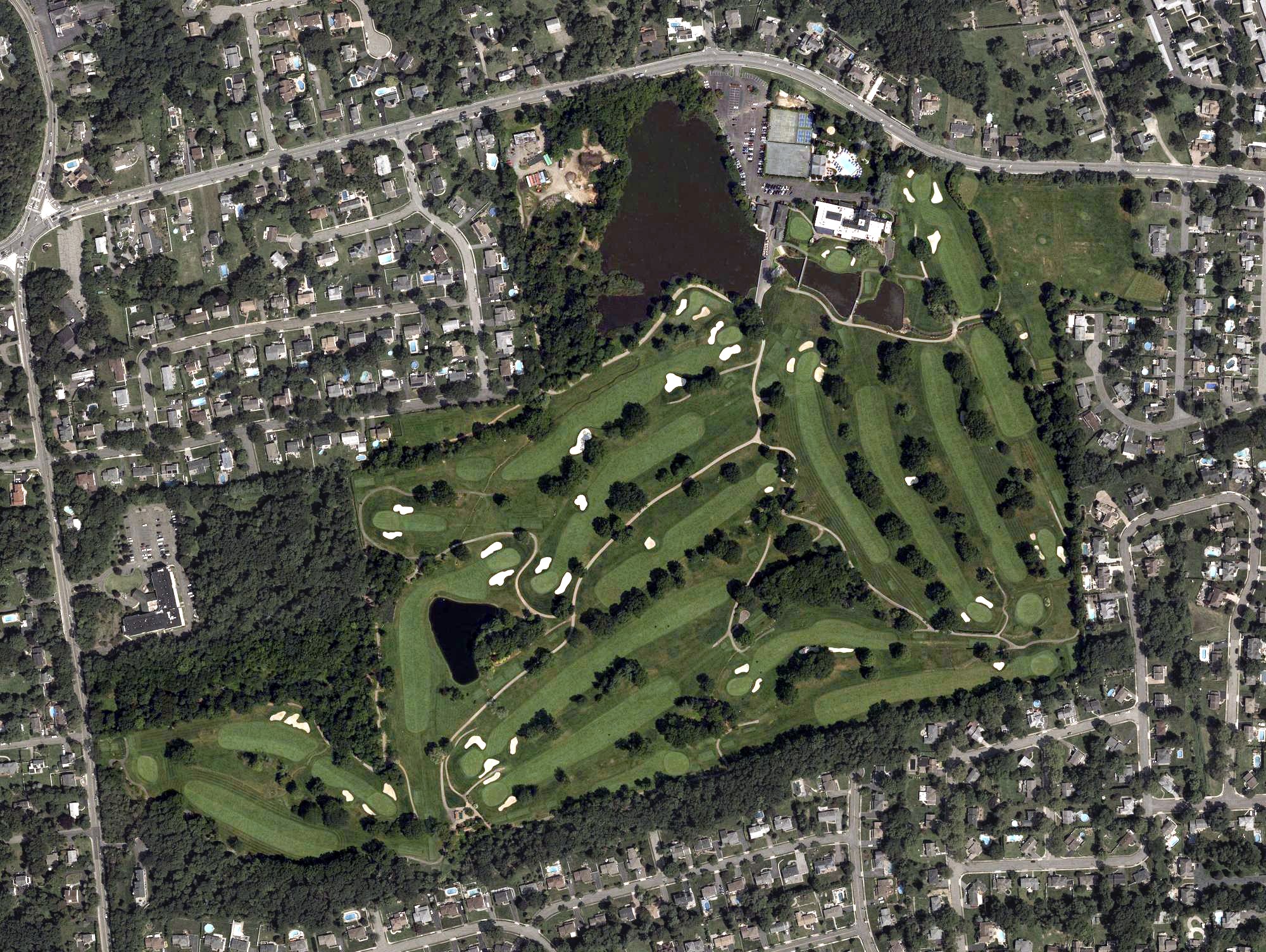 Aerial view of Preakness Hills Country Club, NJ