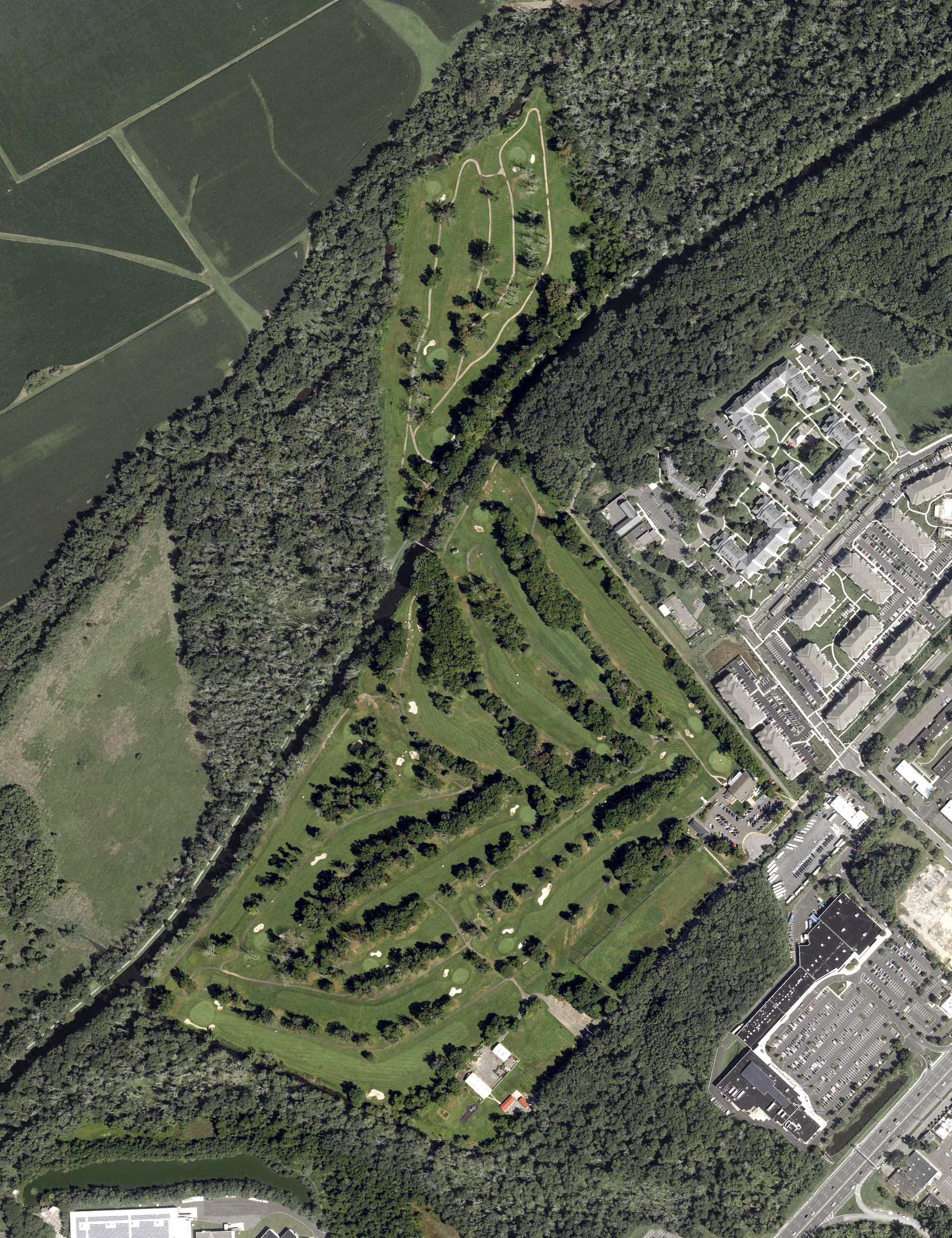 Aerial view of Princeton Country Club, NJ