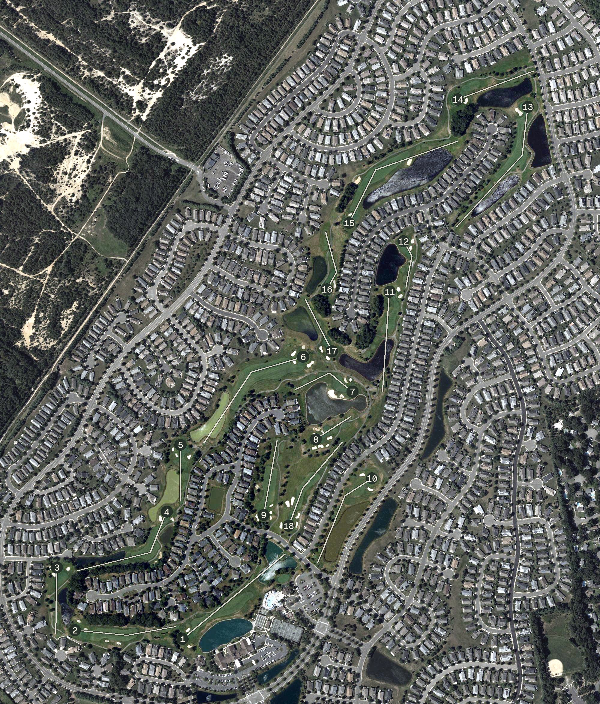 Aerial view of Renaissance Golf Course, NJ