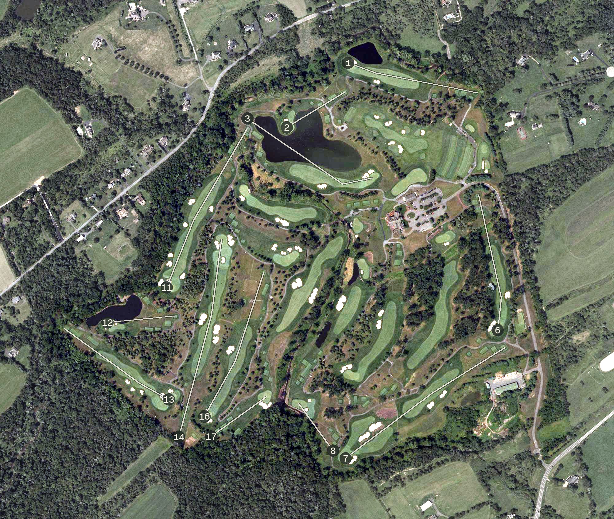Aerial view of Ridge at Back Brook, NJ