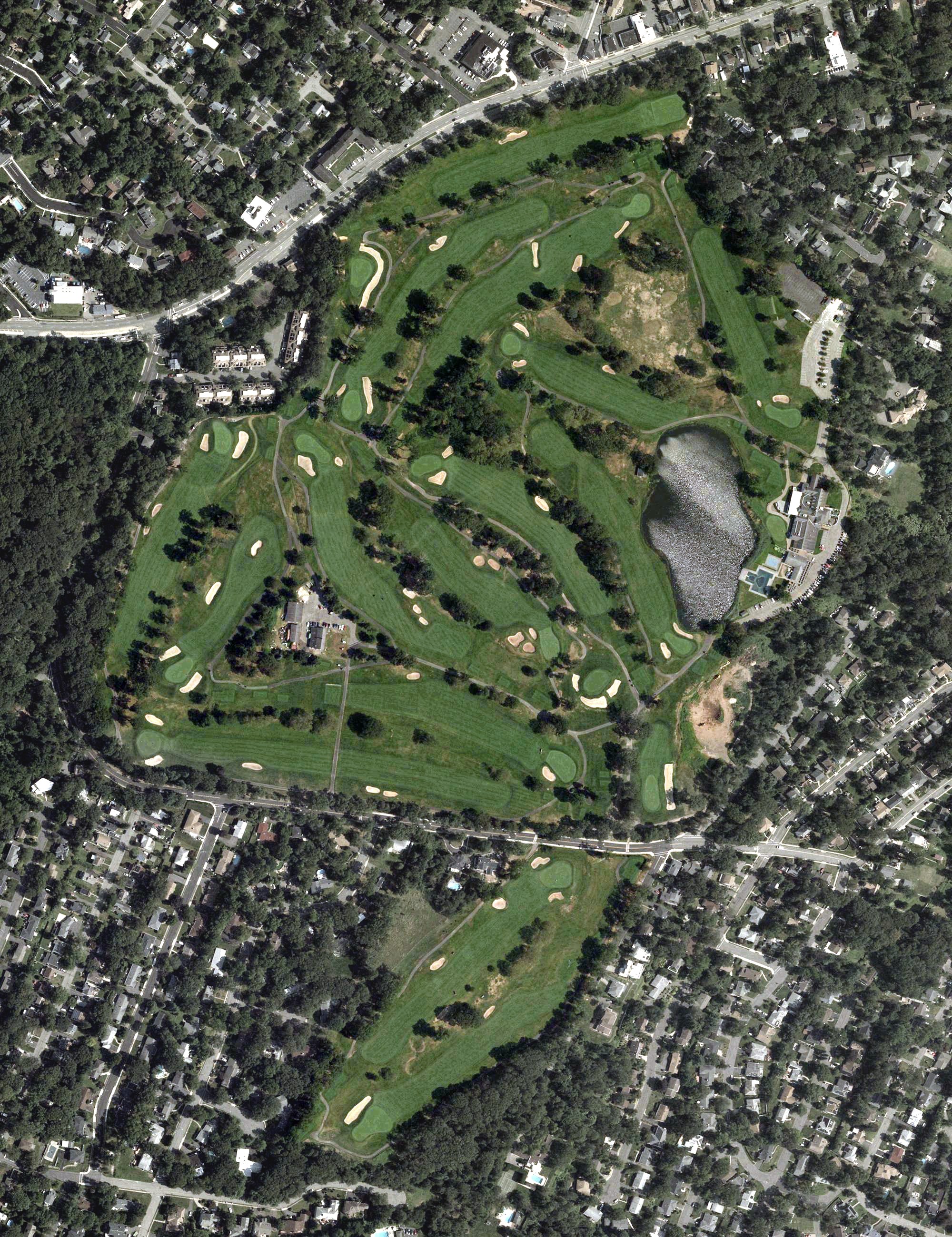 Aerial view of Rock Spring Golf Club at West Orange, NJ
