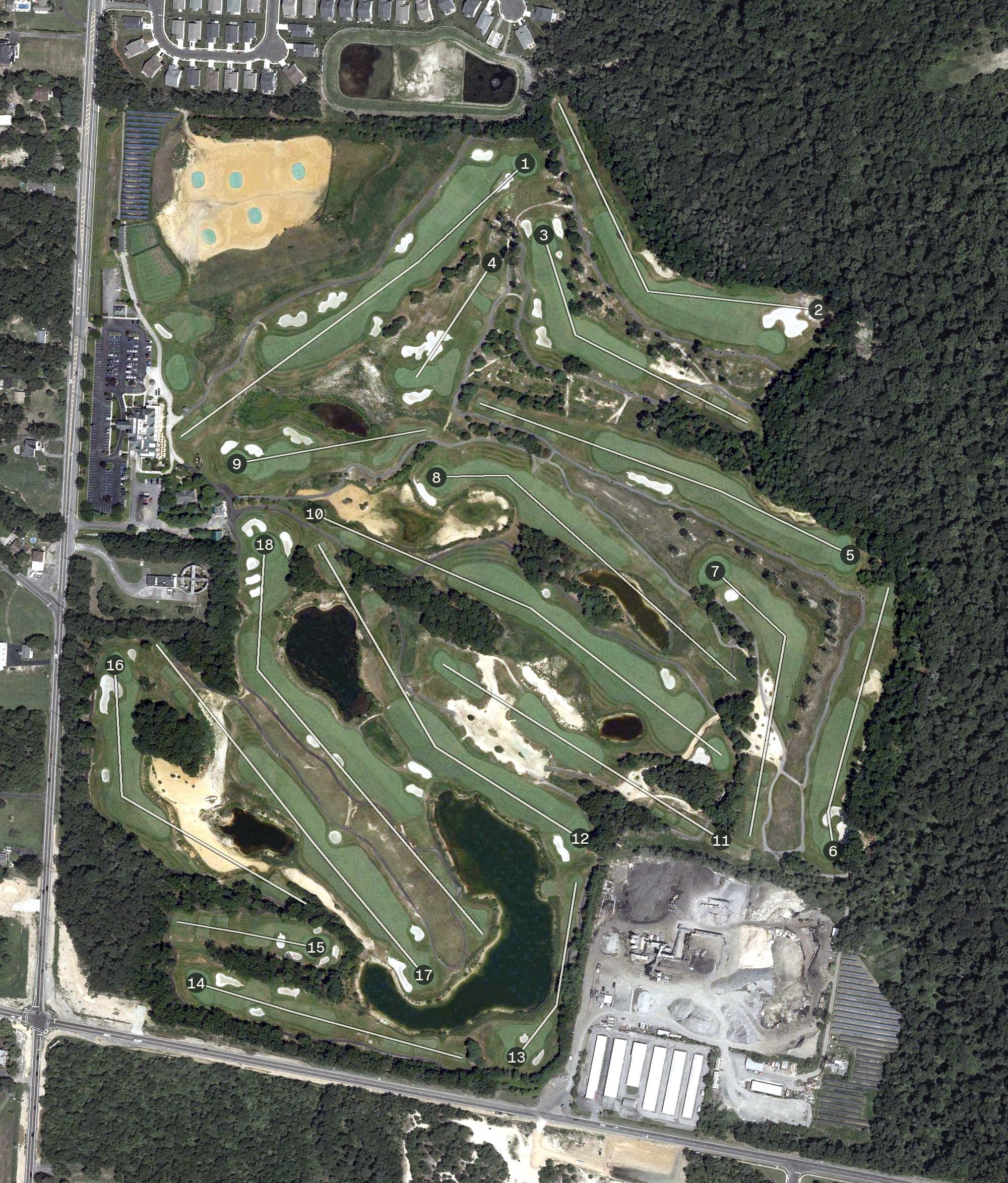 Aerial view of Scotland Run, NJ