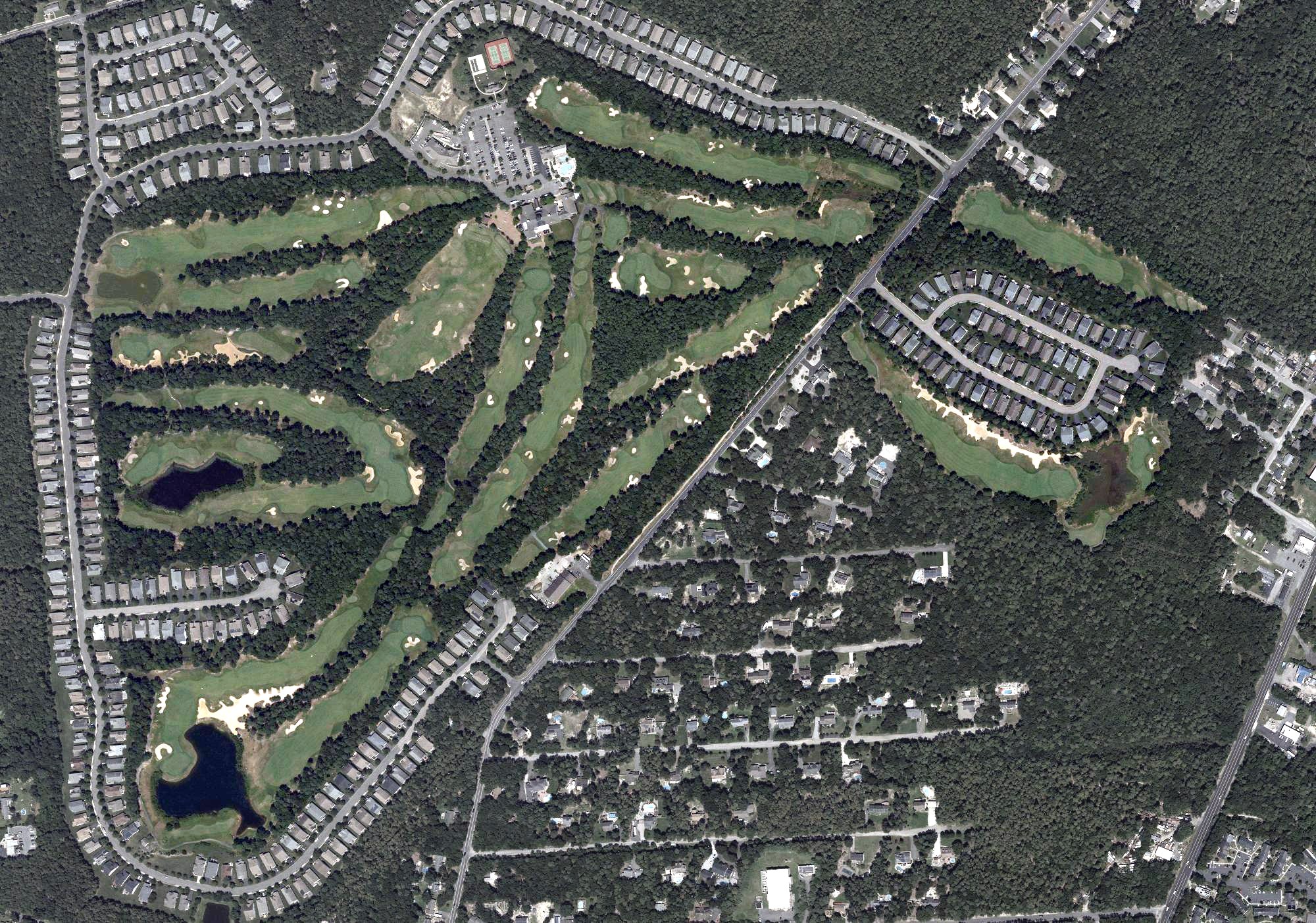 Aerial view of Sea Oaks Golf Club, NJ