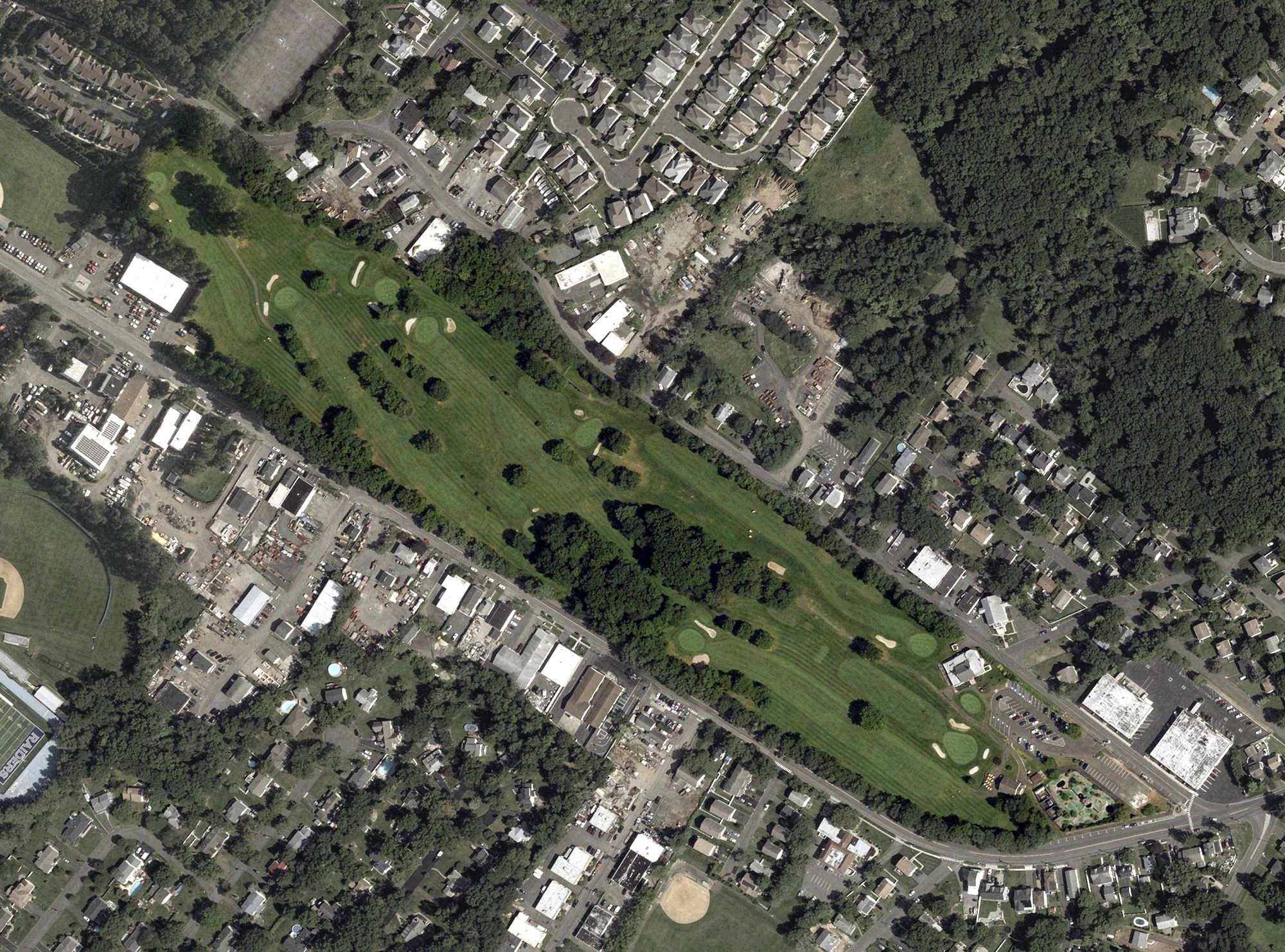 Aerial view of Shady Rest Country Club, NJ