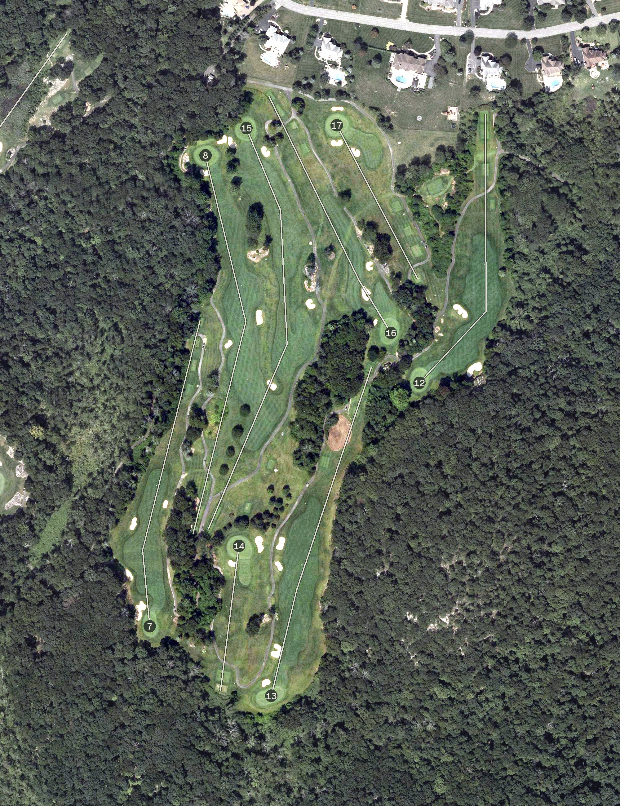 Aerial view of Sky View Golf & Banquets, NJ