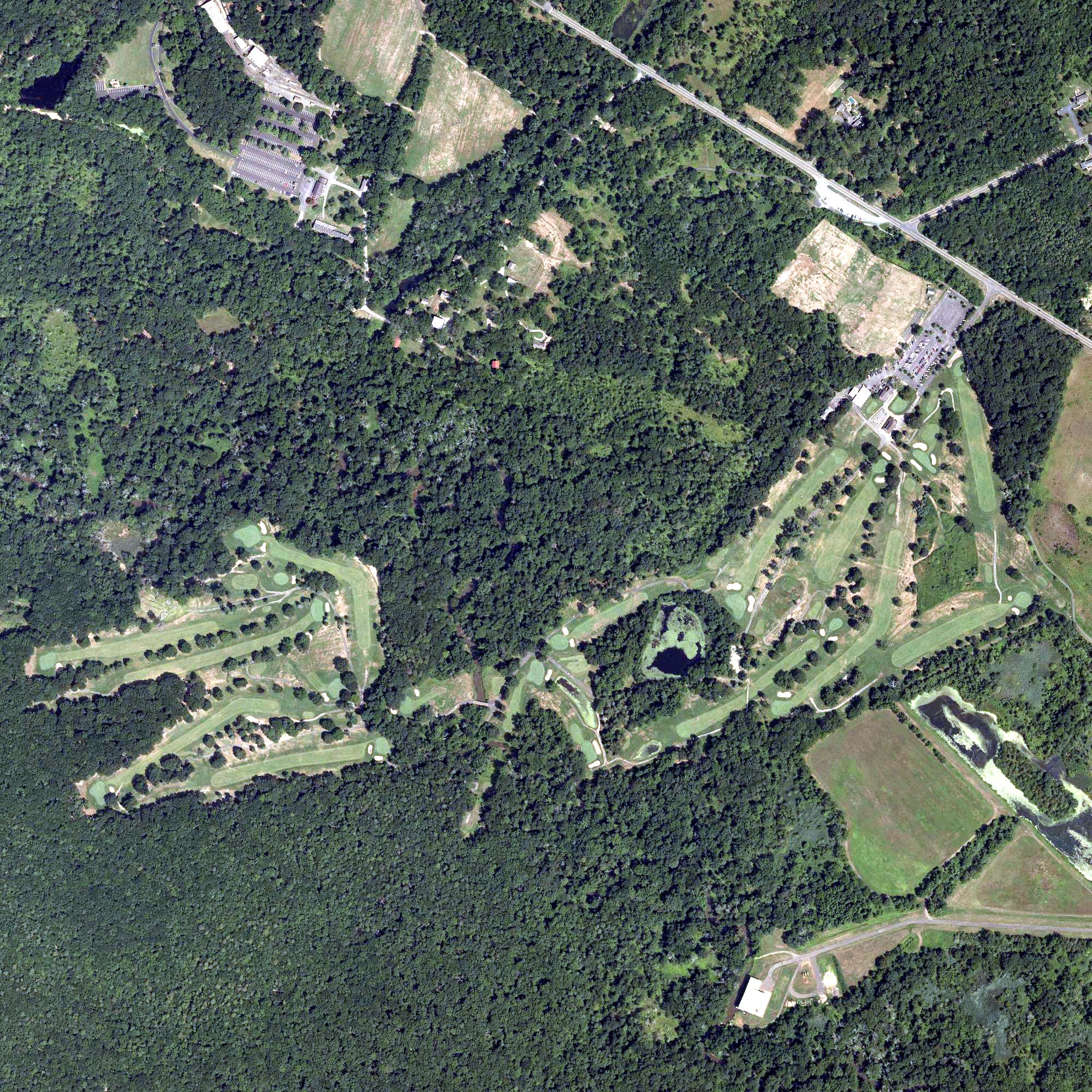 Aerial view of Spring Meadow Golf Course, NJ