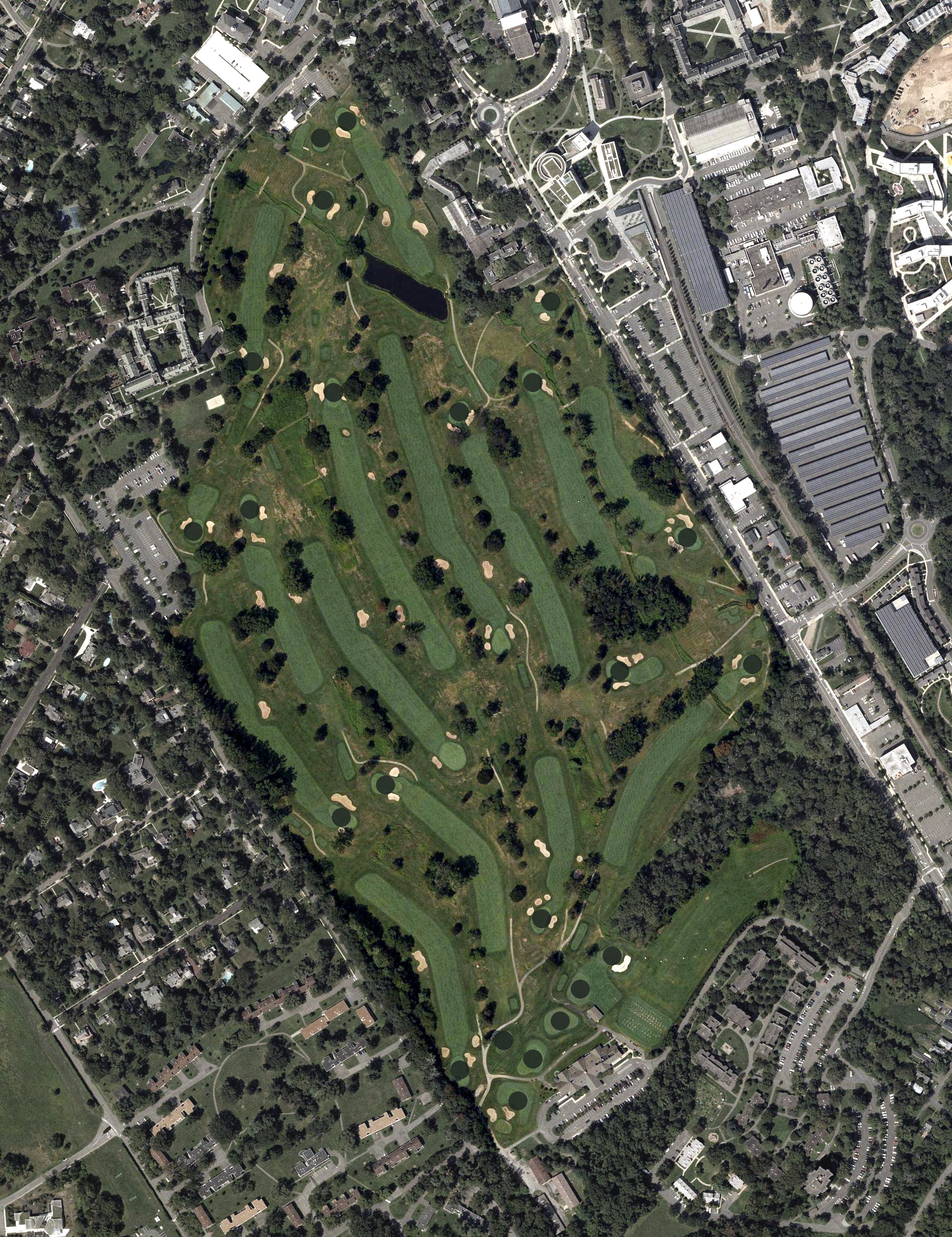 Aerial view of Springdale Golf Club, NJ