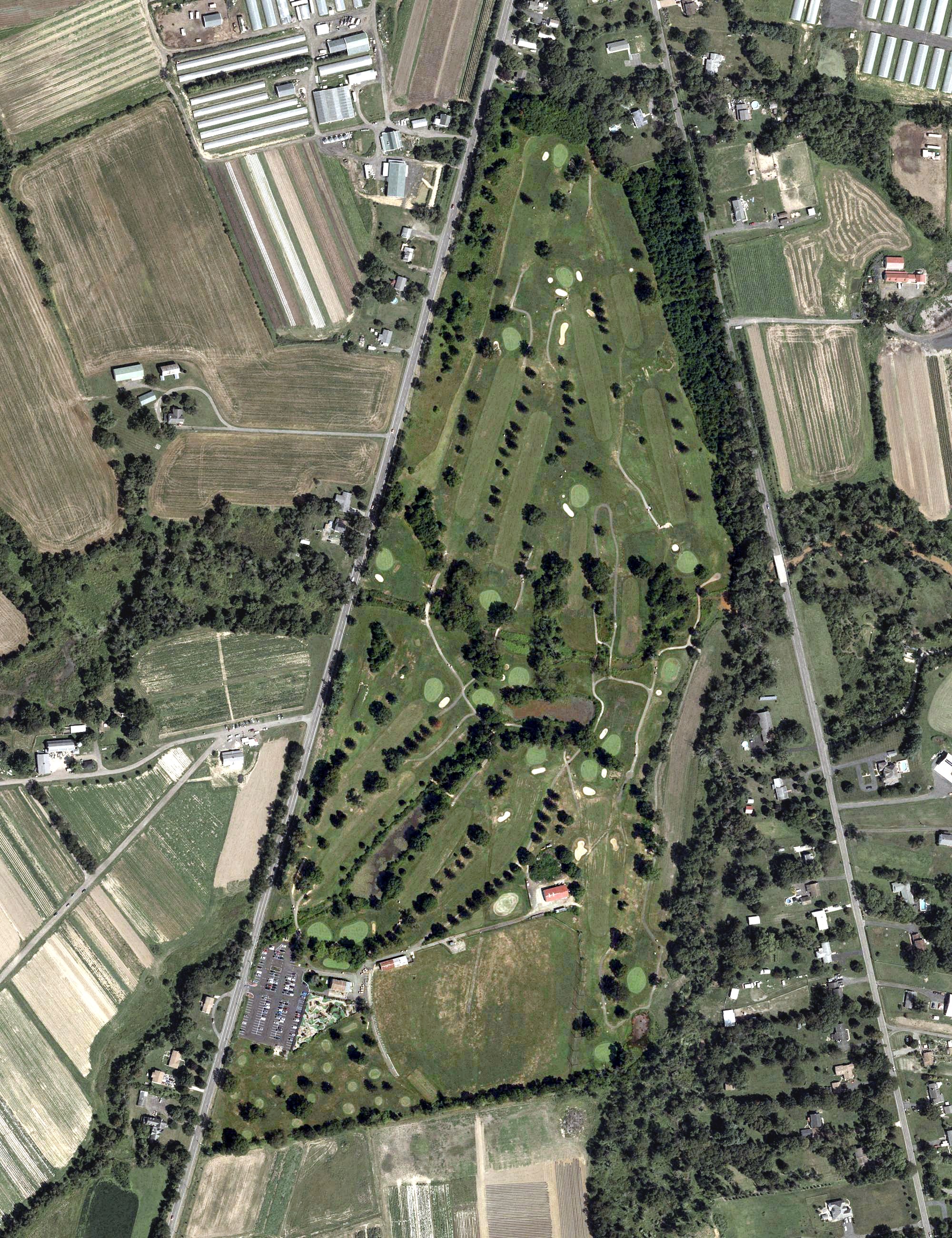 Aerial view of Springfield Golf Center, NJ