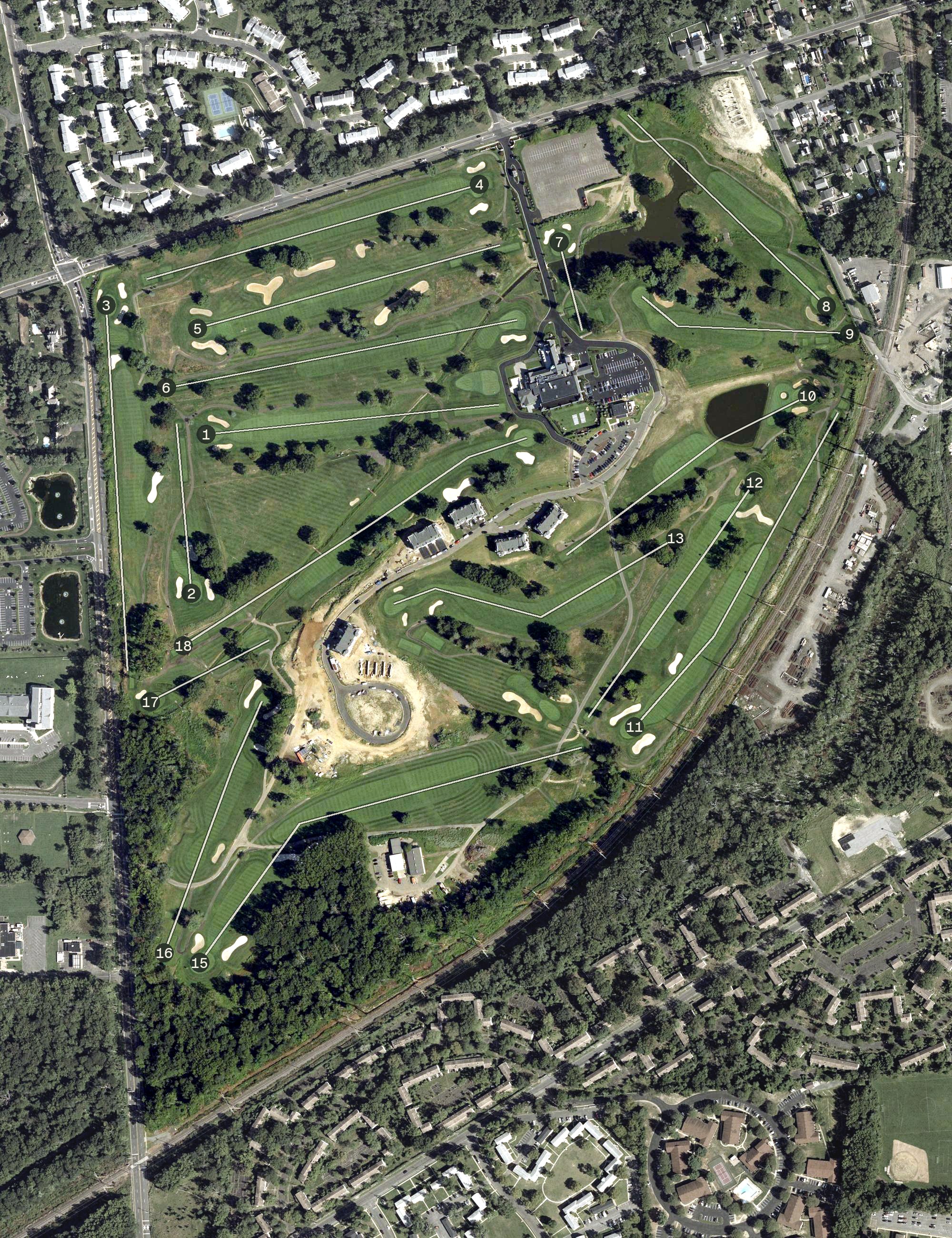 Aerial view of Suneagles Golf Club, NJ