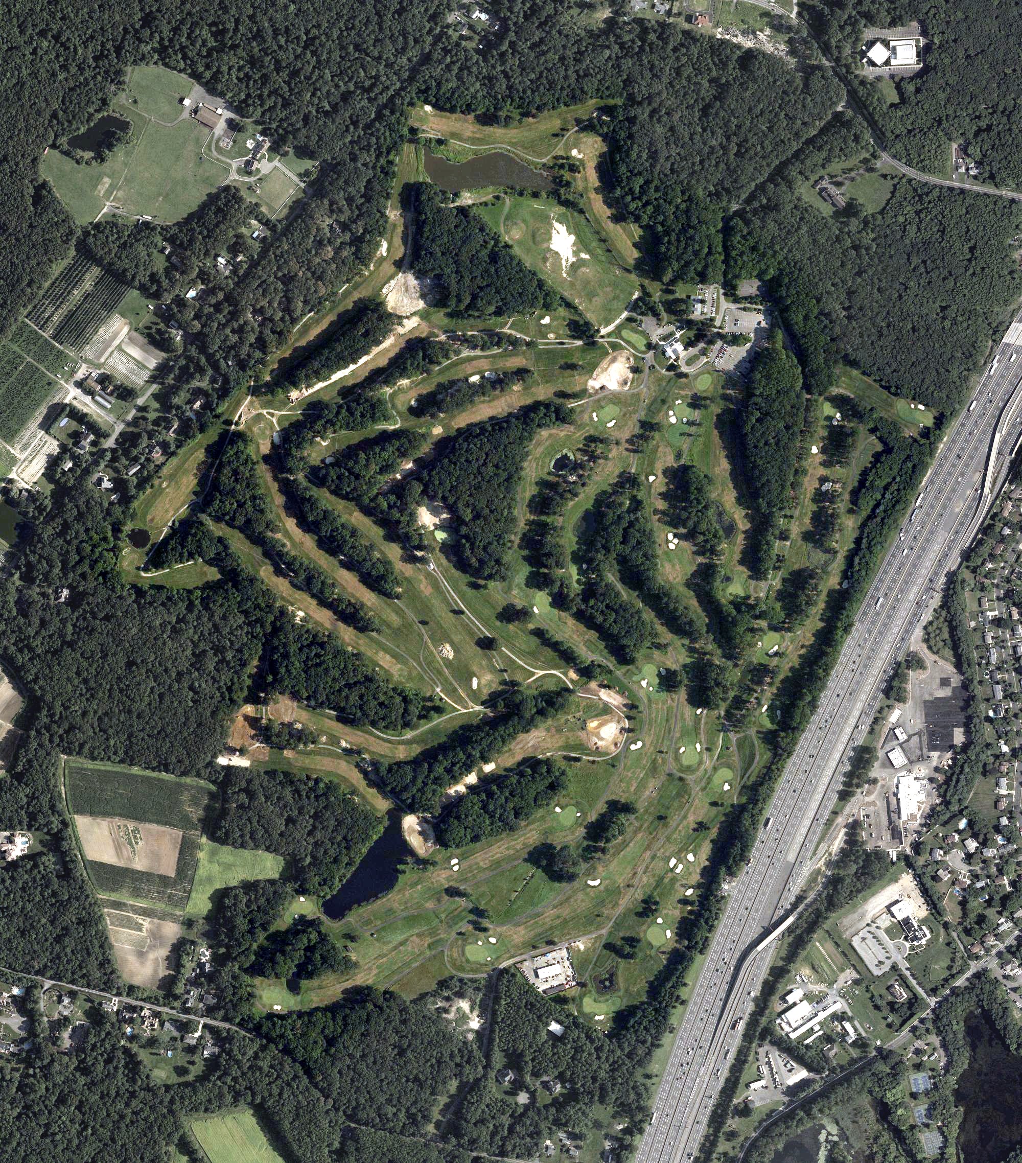 Aerial view of Tamarack Golf Course, NJ