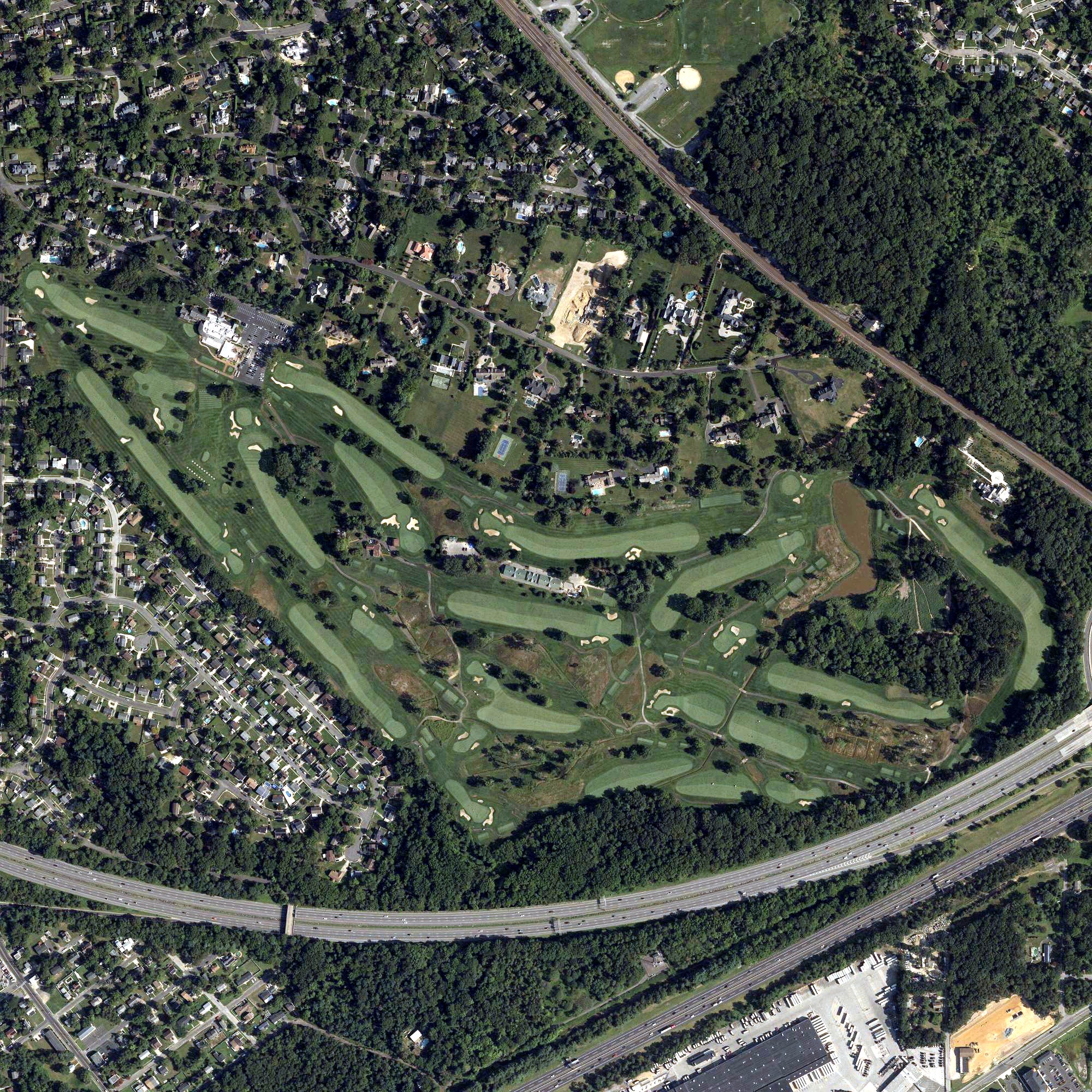 Aerial view of Tavistock Country Club, NJ