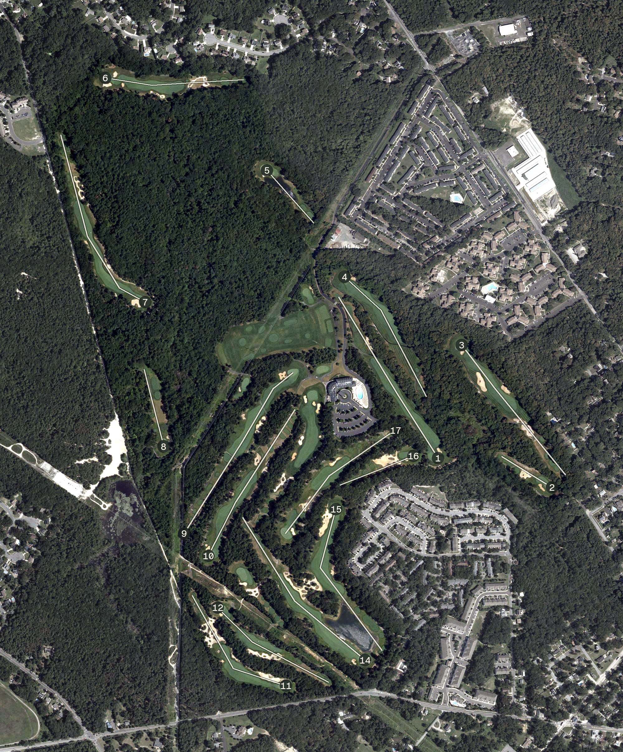 Aerial view of Trump National Philly, NJ