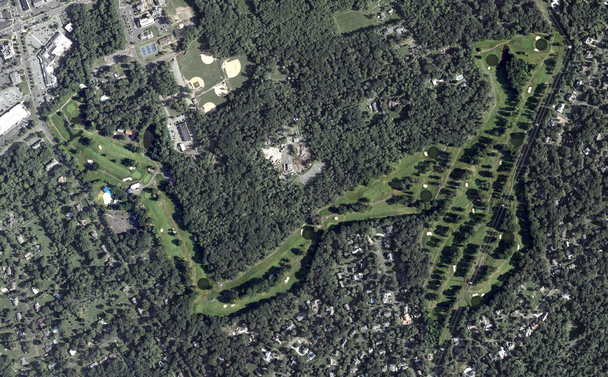 Aerial view of Warrenbrook Golf Course, NJ