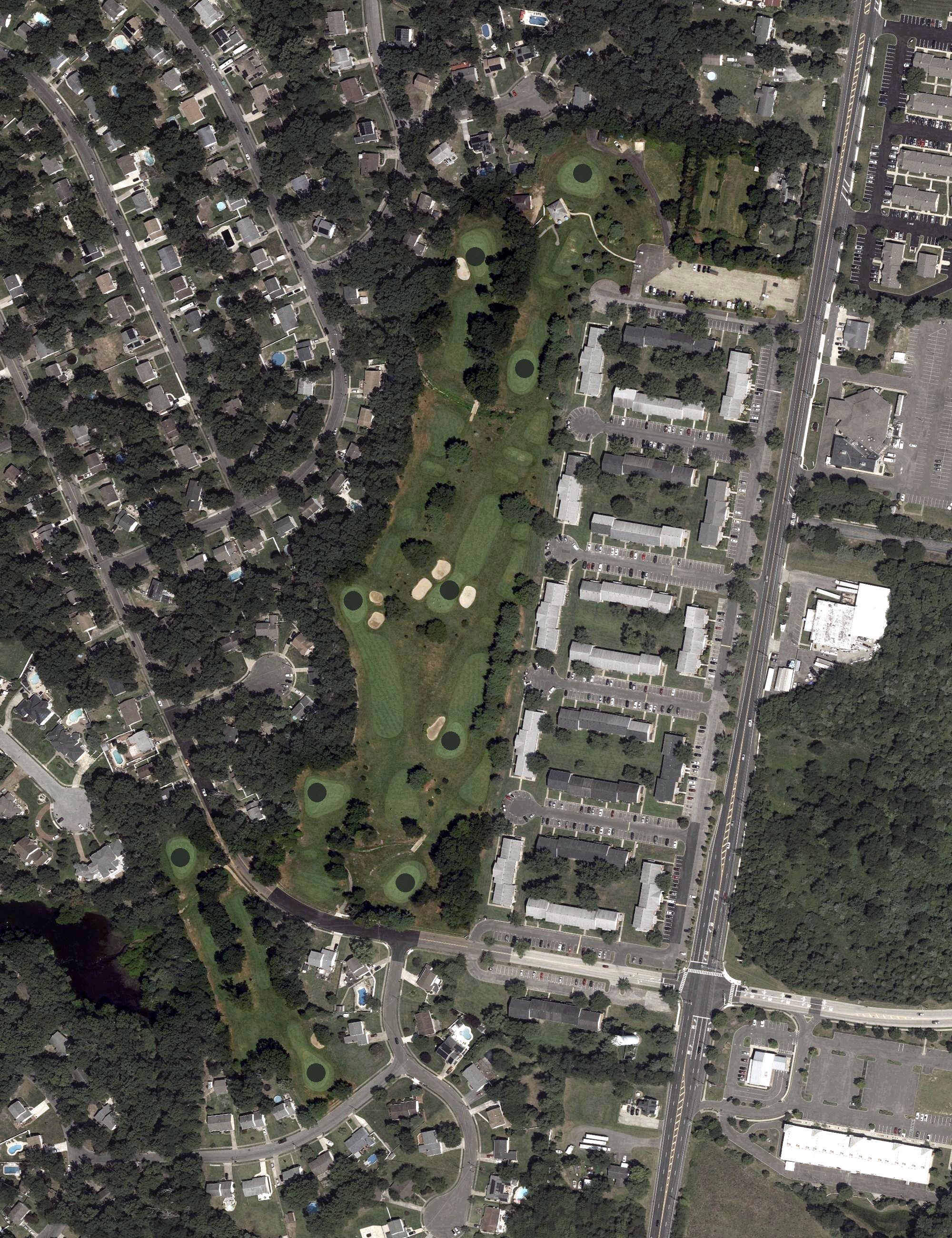 Aerial view of Washington Township Municipal Golf Course, NJ