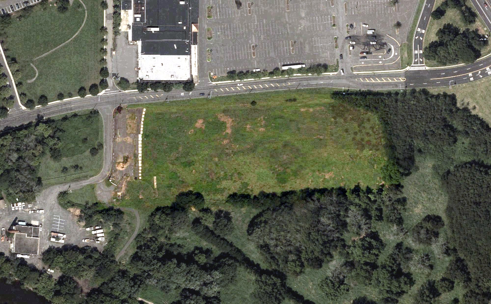 Aerial view of Willis Athletics Training Center at Raritan Golf Range, NJ