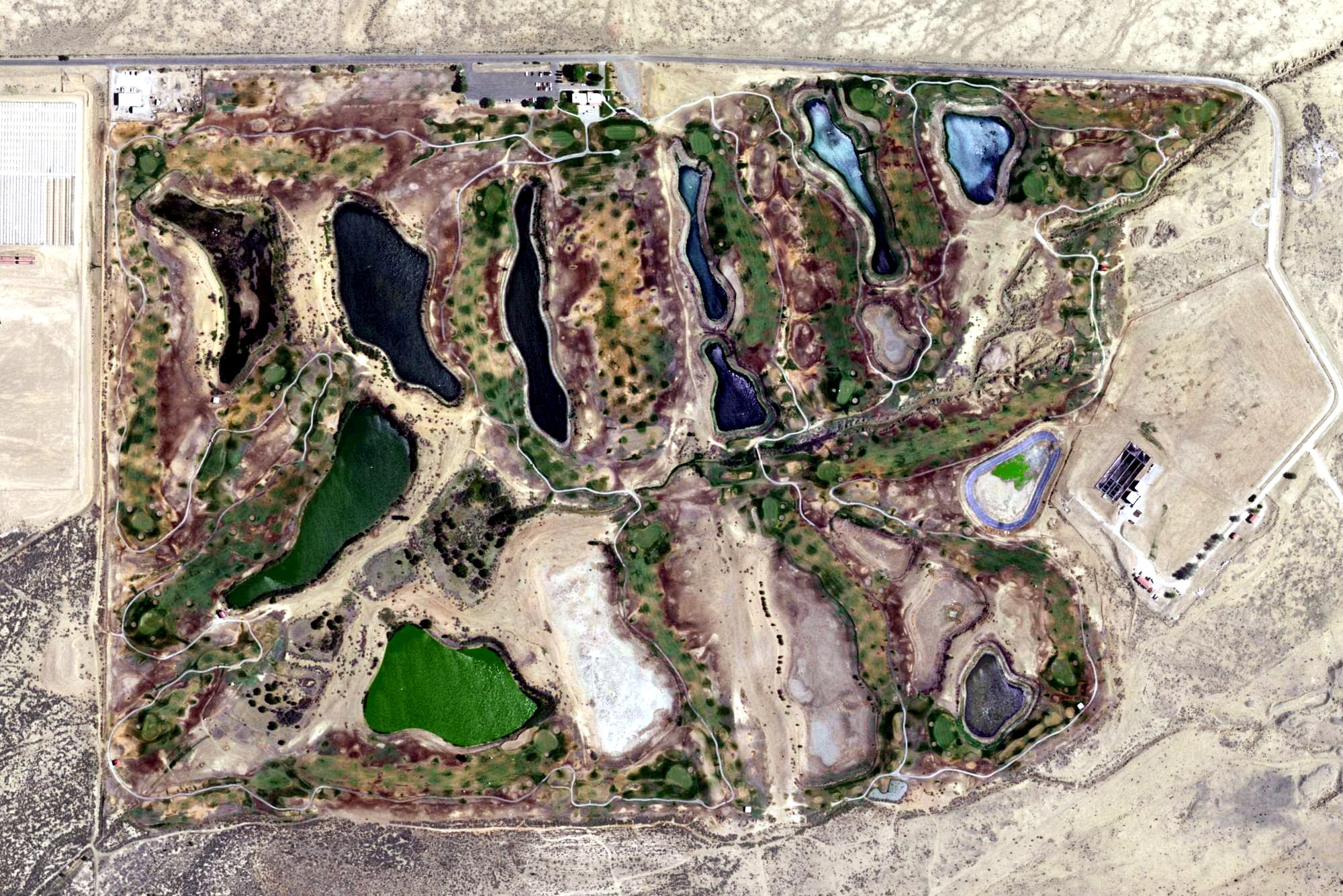 Aerial view of Coyote Del Malpais Golf Course, NM