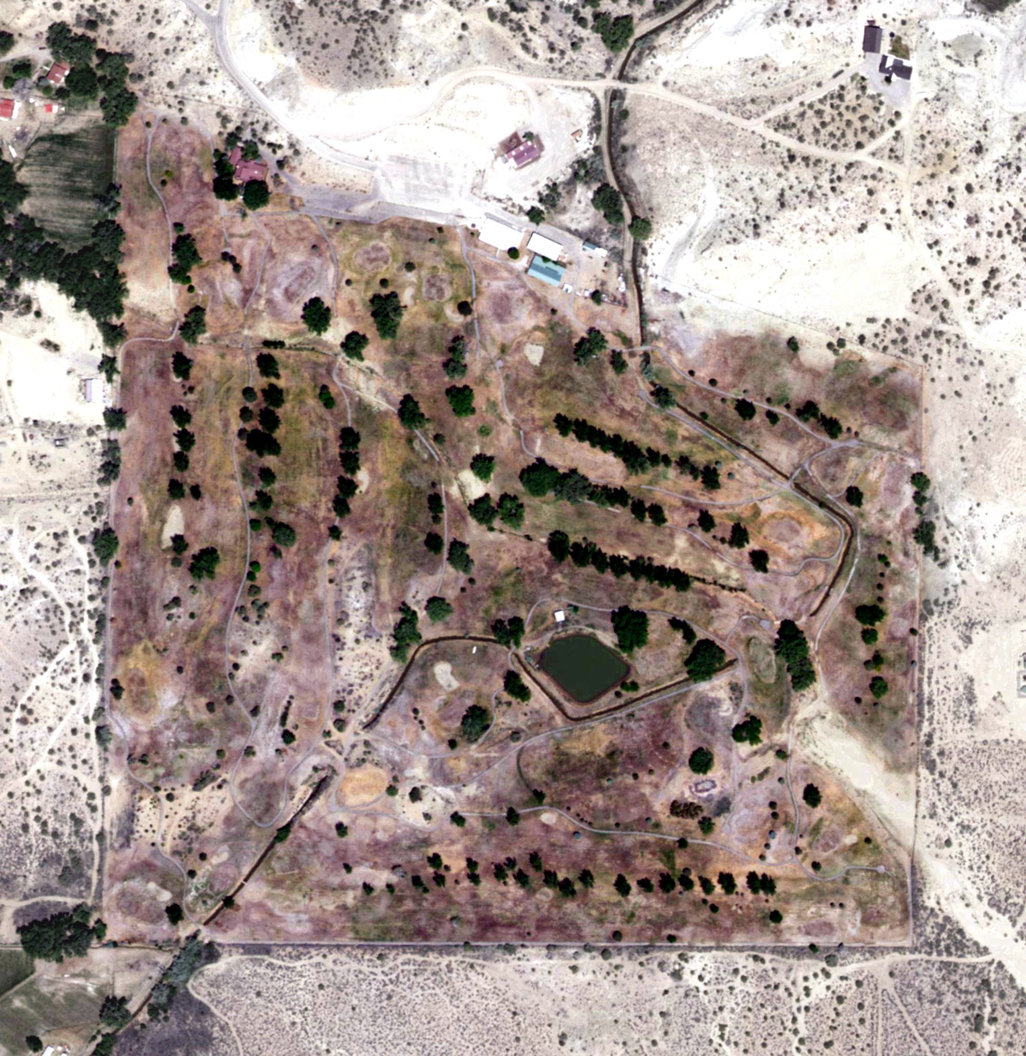 Aerial view of Hidden Valley Golf Club, NM