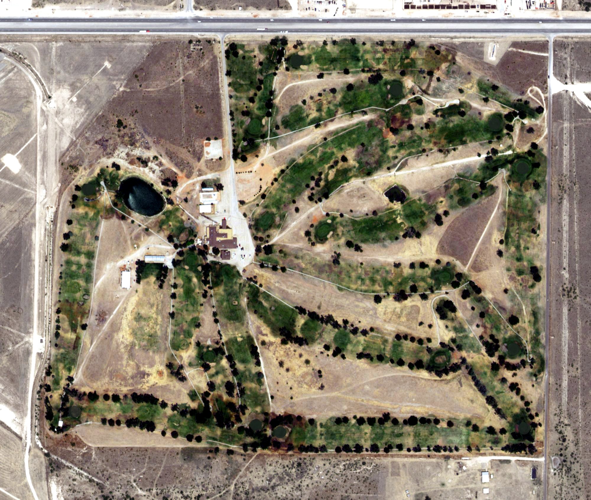Aerial view of Hobbs Country Club, NM