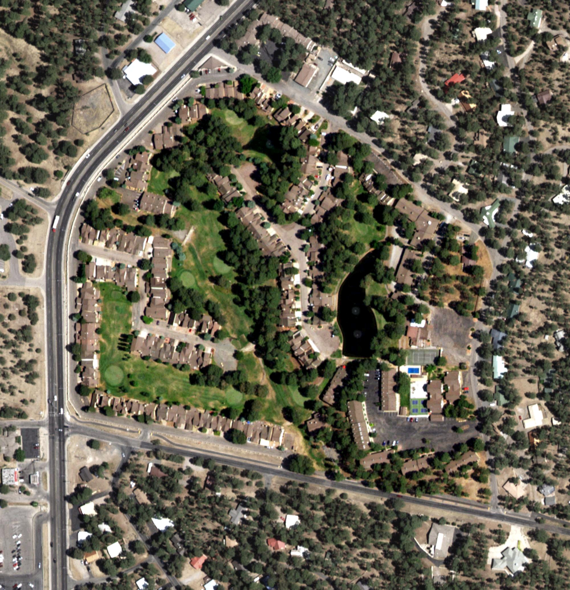 Aerial view of Innsbrook Village Country Club, NM