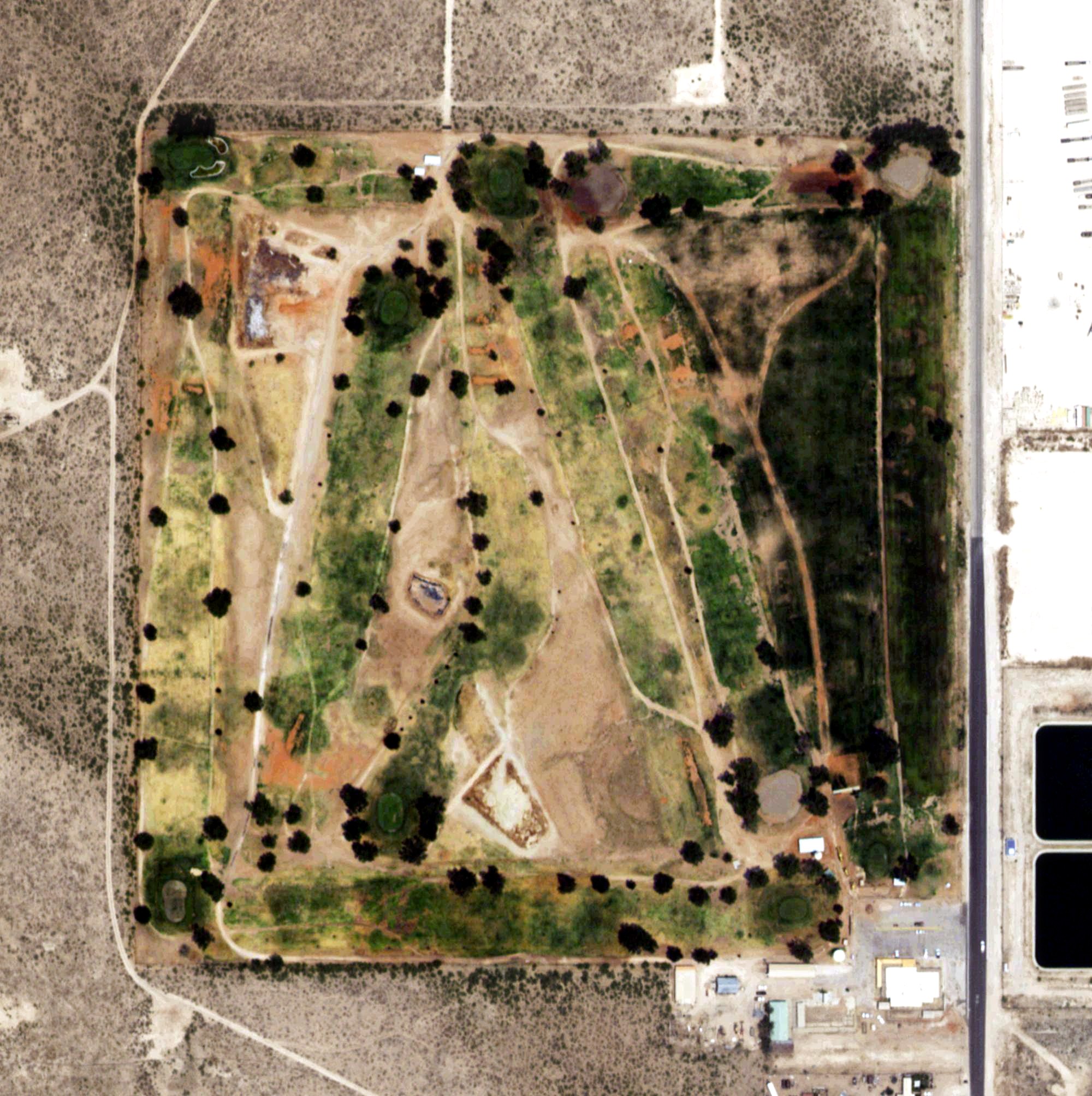Aerial view of Jal Country Club, NM