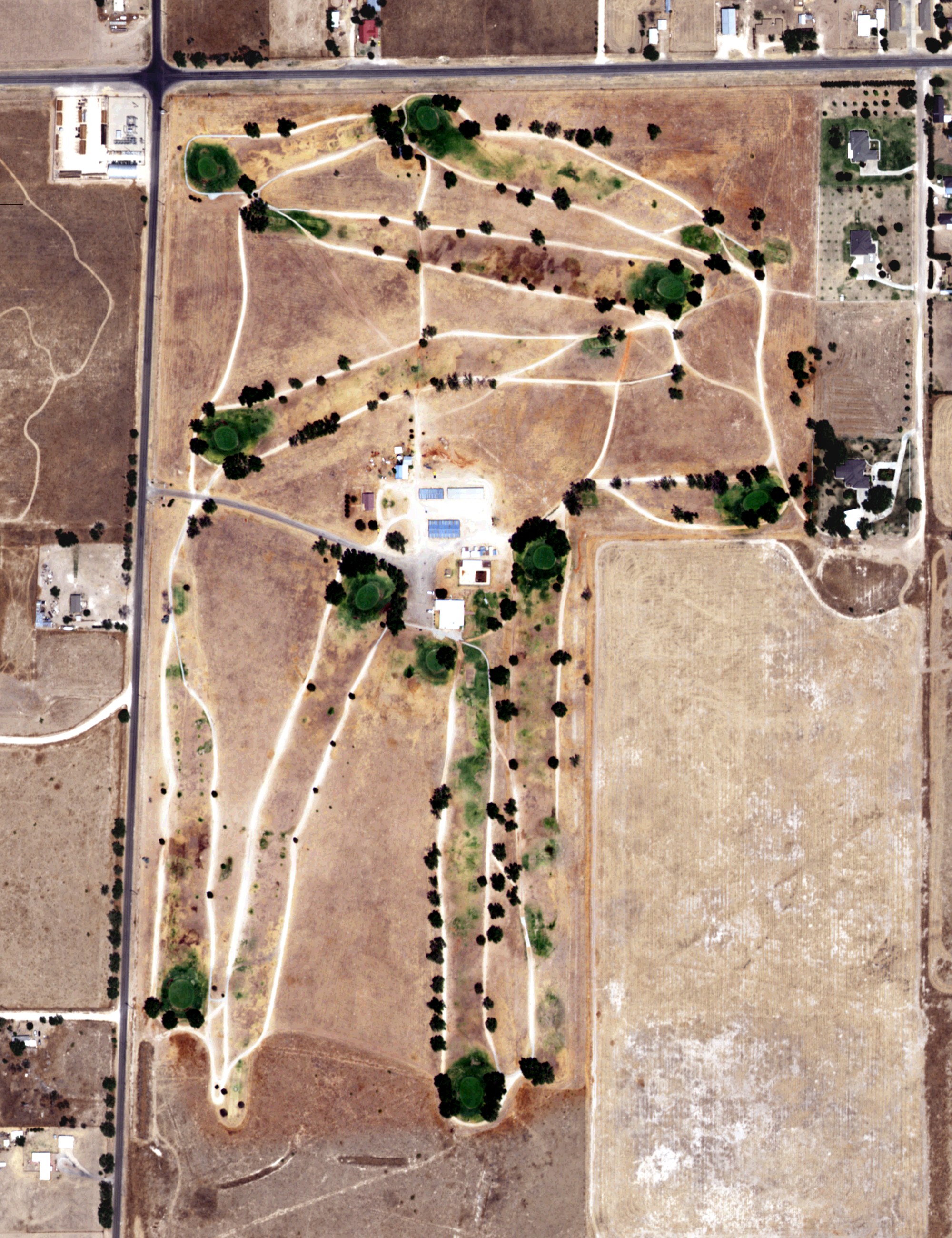 Aerial view of Portales Country Club, NM