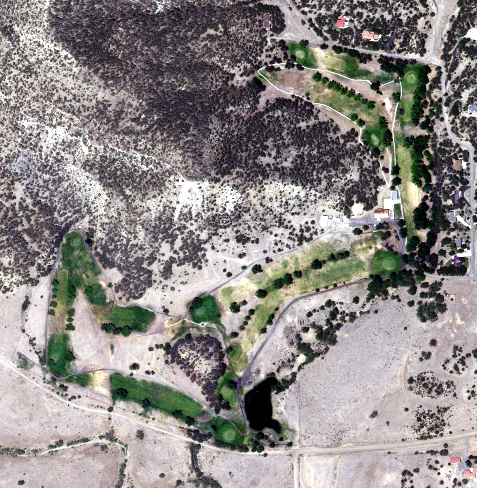 Aerial view of Raton Golf & Country Club, NM