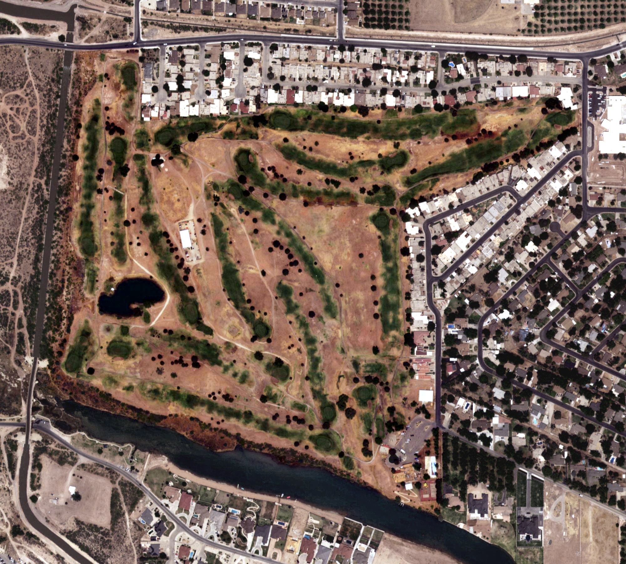 Aerial view of Riverside Country Club, NM