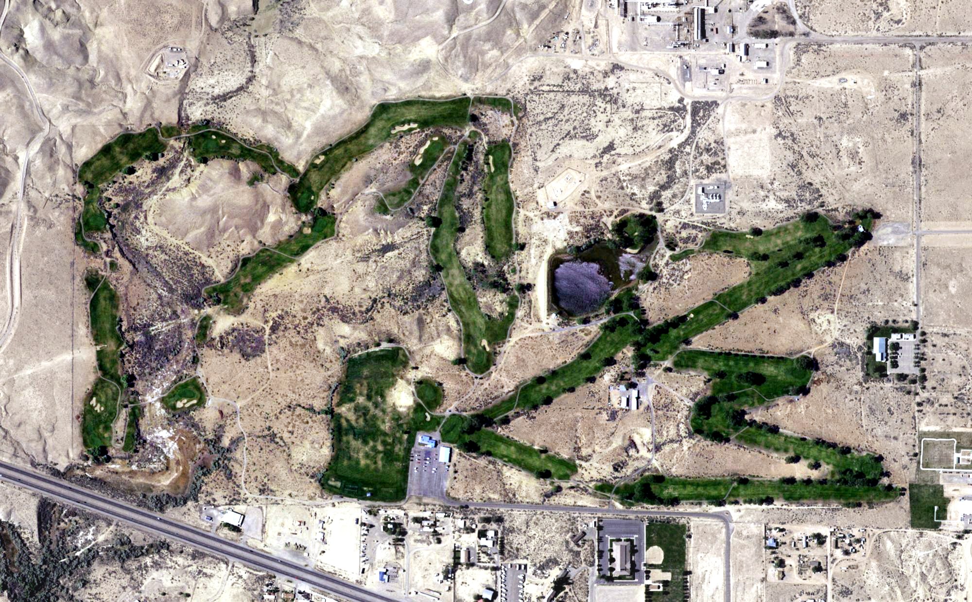 Aerial view of Riverview Golf Course, NM